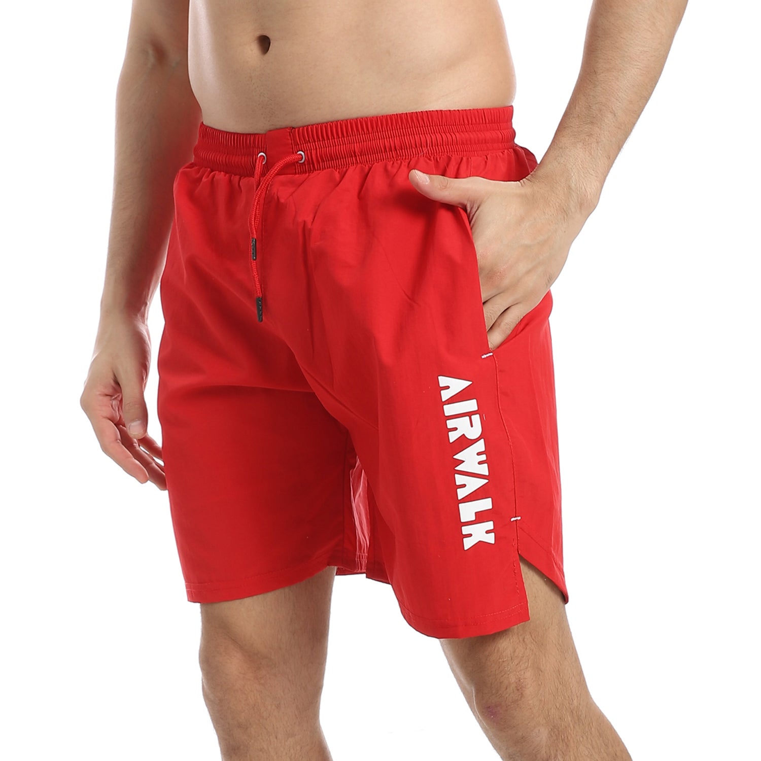 AIRWALK MEN'S SWIM SHORTS - RED
