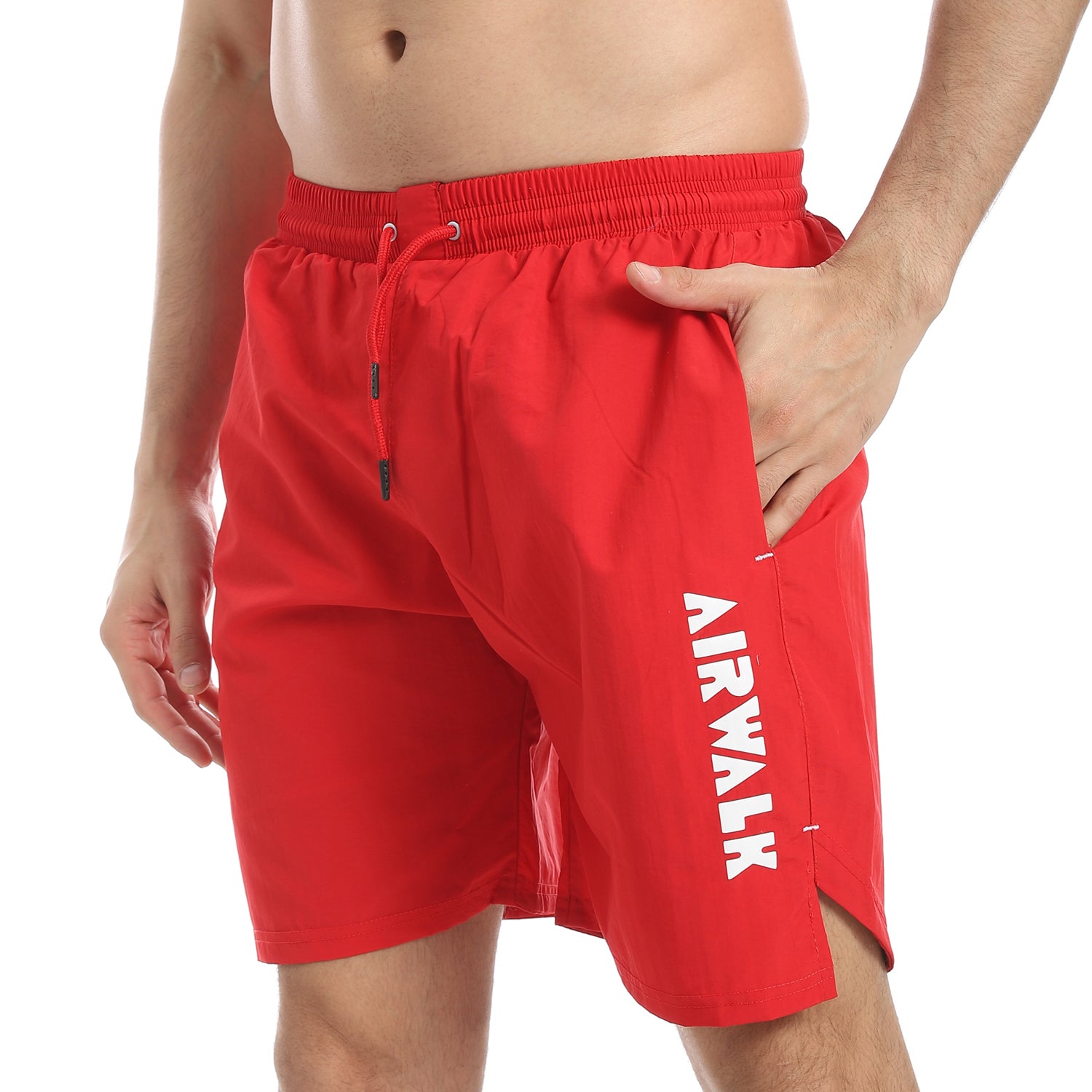 AIRWALK MEN'S SWIM SHORTS - RED