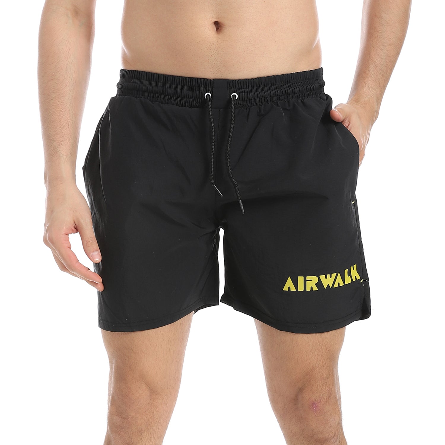 AIRWALK MEN'S SWIM SHORTS - BLACK
