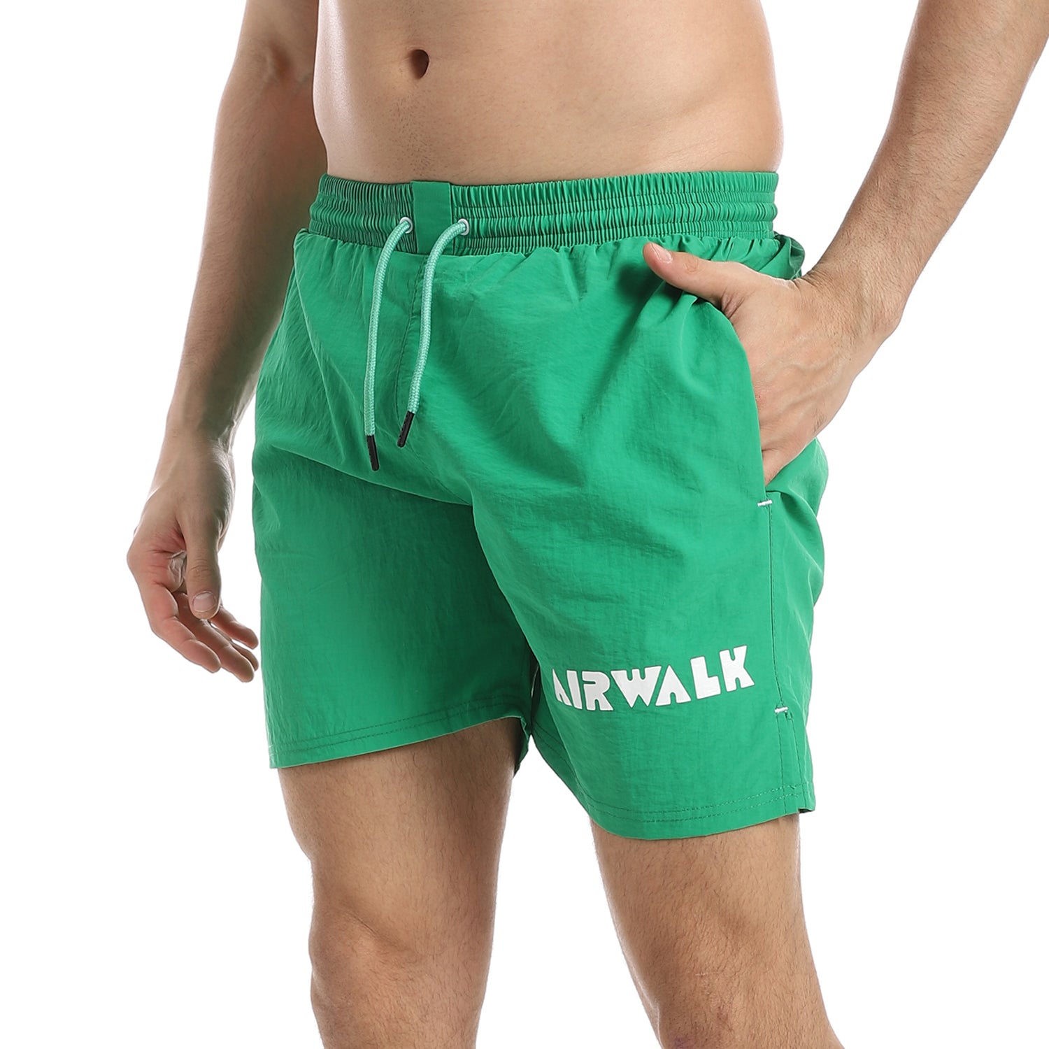 AIRWALK MEN'S SWIM SHORTS - GREEN