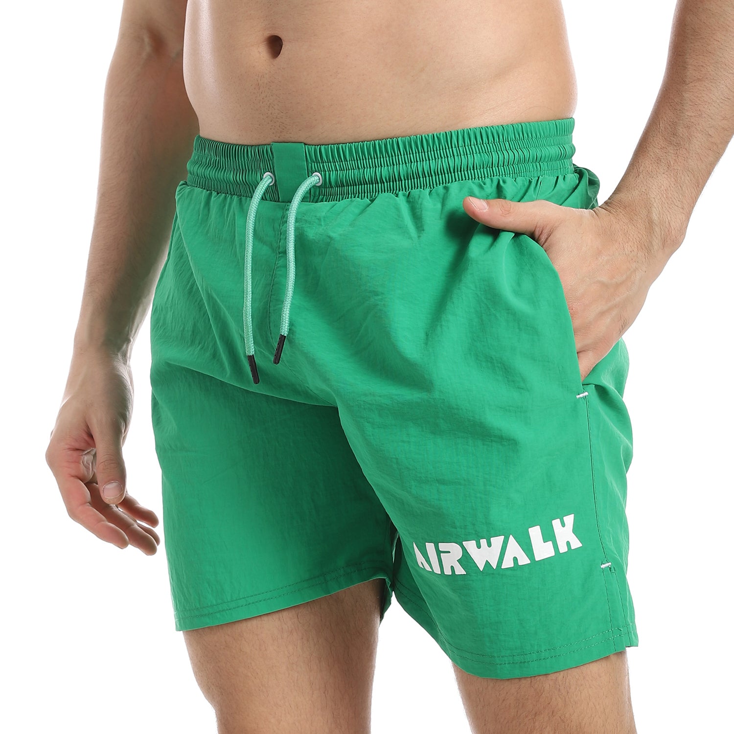 AIRWALK MEN'S SWIM SHORTS - GREEN