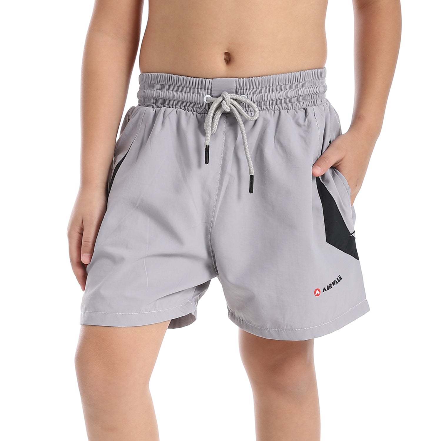 AIRWALK KIDS SWIM SHORTS - GREY