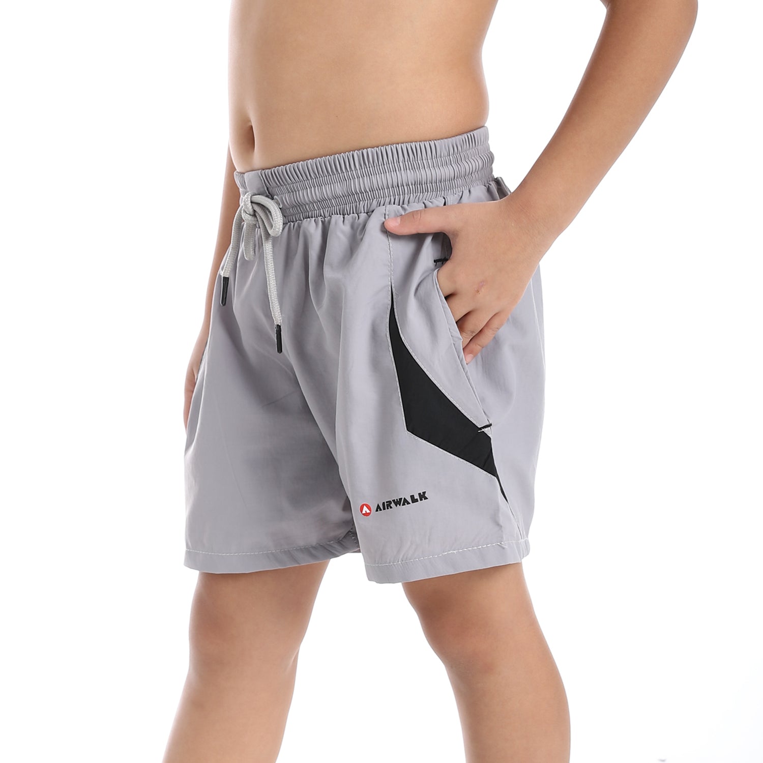 AIRWALK KIDS SWIM SHORTS - GREY