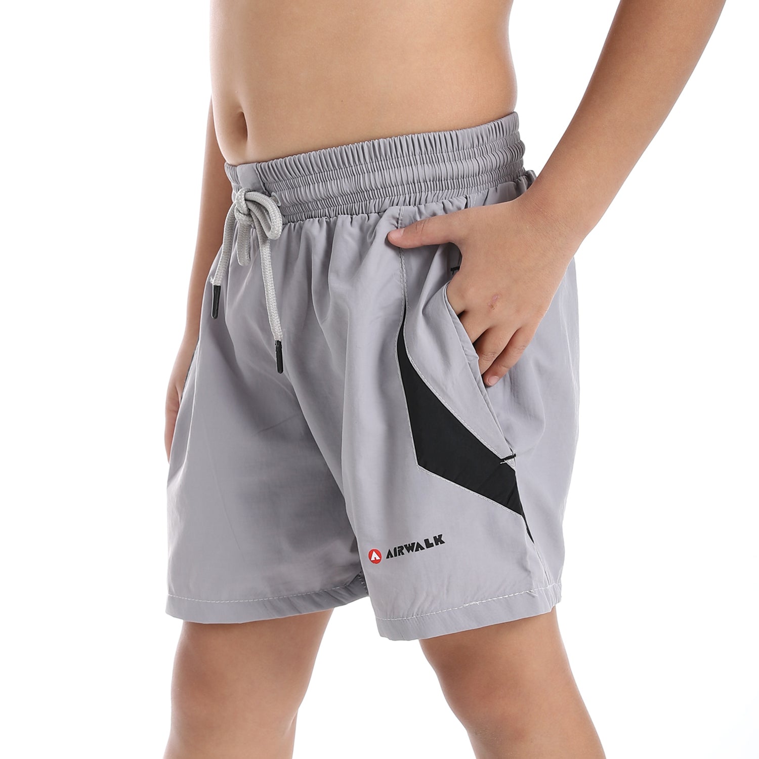 AIRWALK KIDS SWIM SHORTS - GREY
