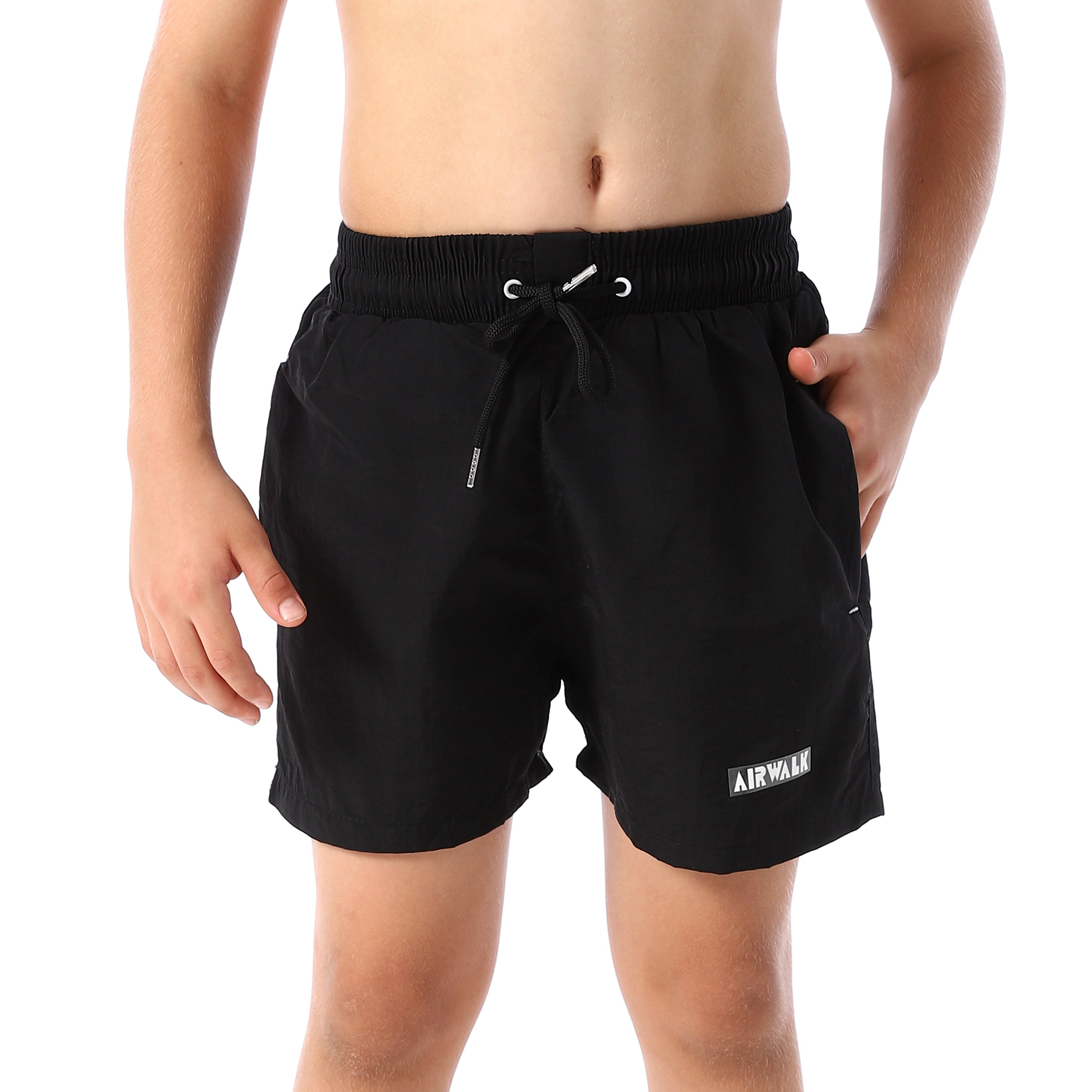 AIRWALK KIDS SWIM SHORTS - BLACK