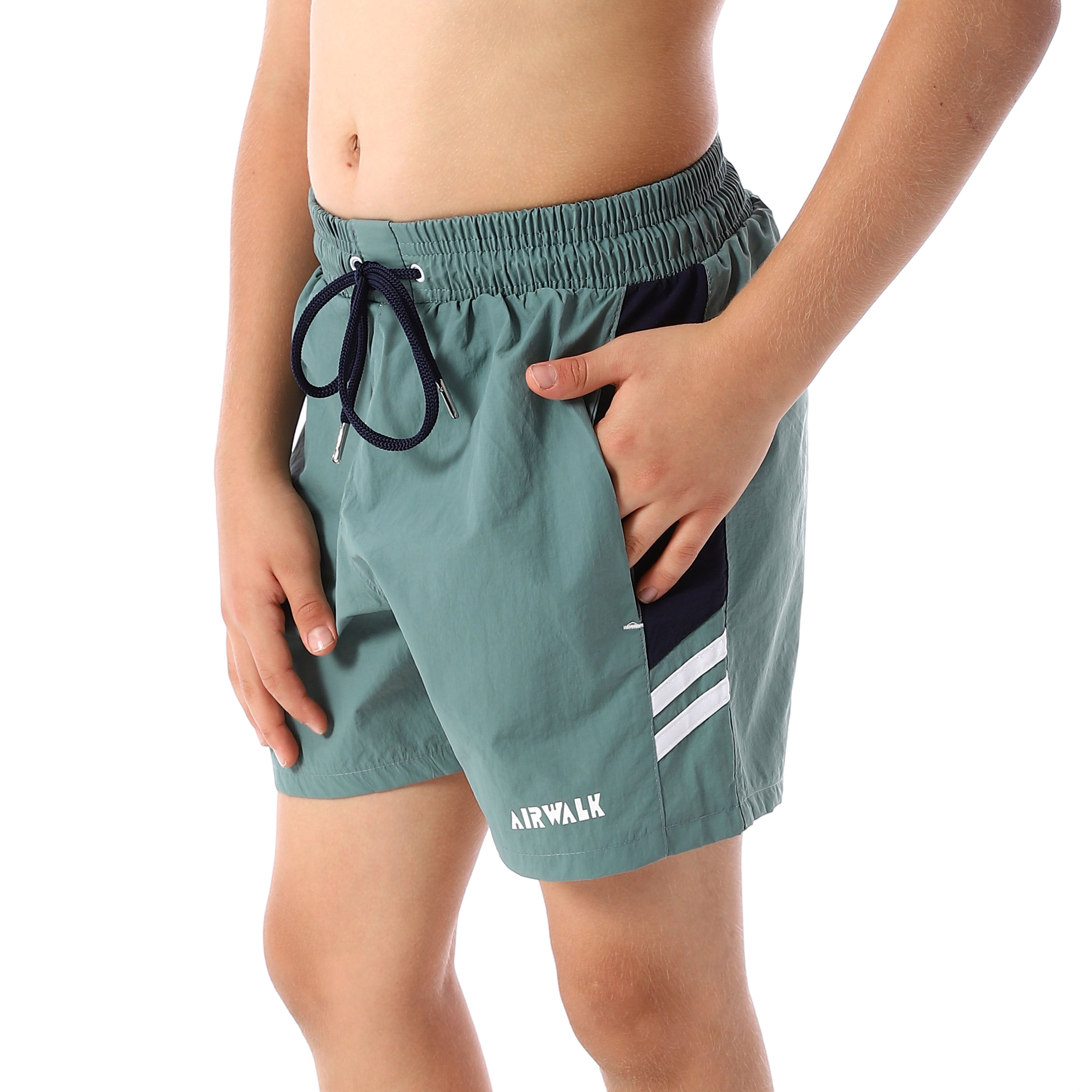AIRWALK KIDS SWIM SHORTS - INDIGO