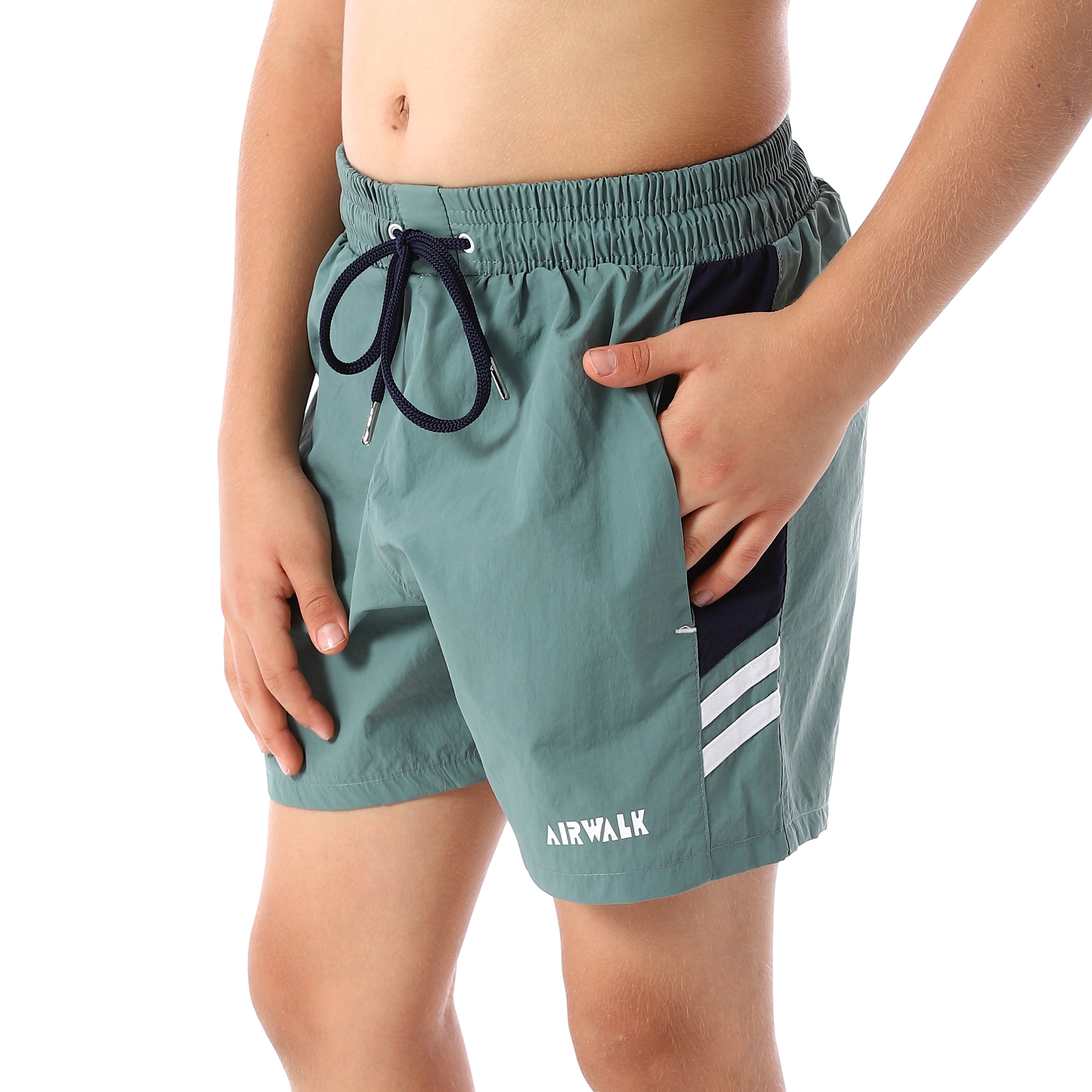 AIRWALK KIDS SWIM SHORTS - INDIGO
