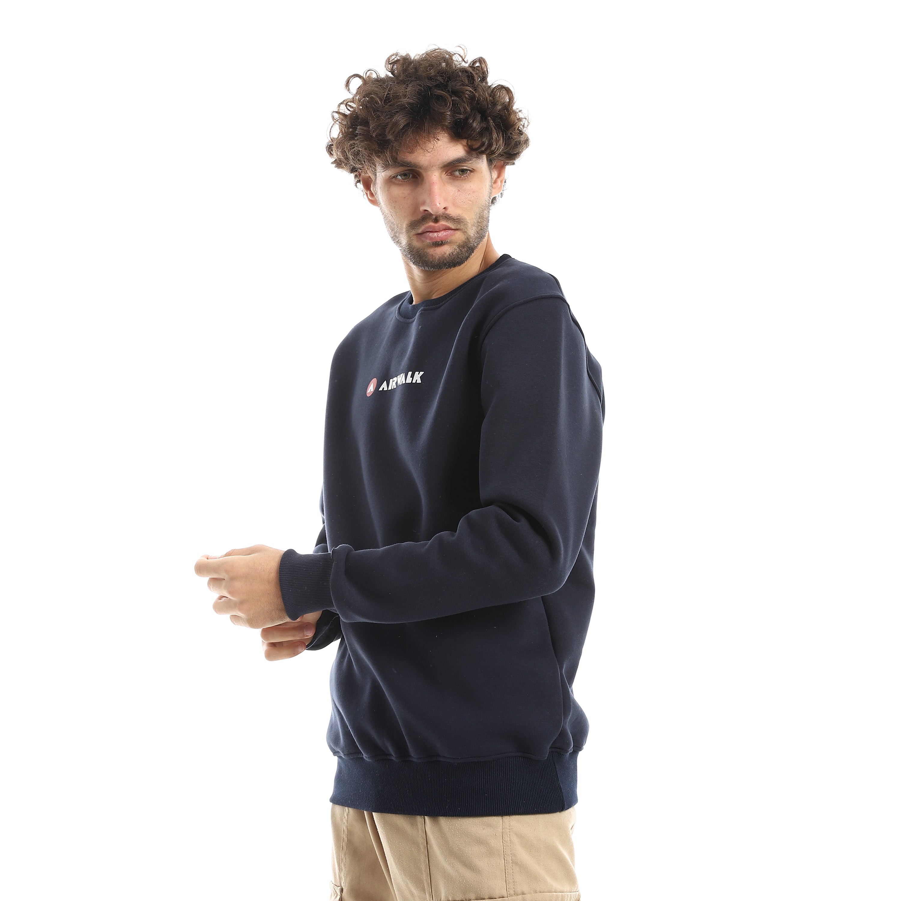 AIRWALK MEN'S BASIC SWEATSHIRT - NAVY