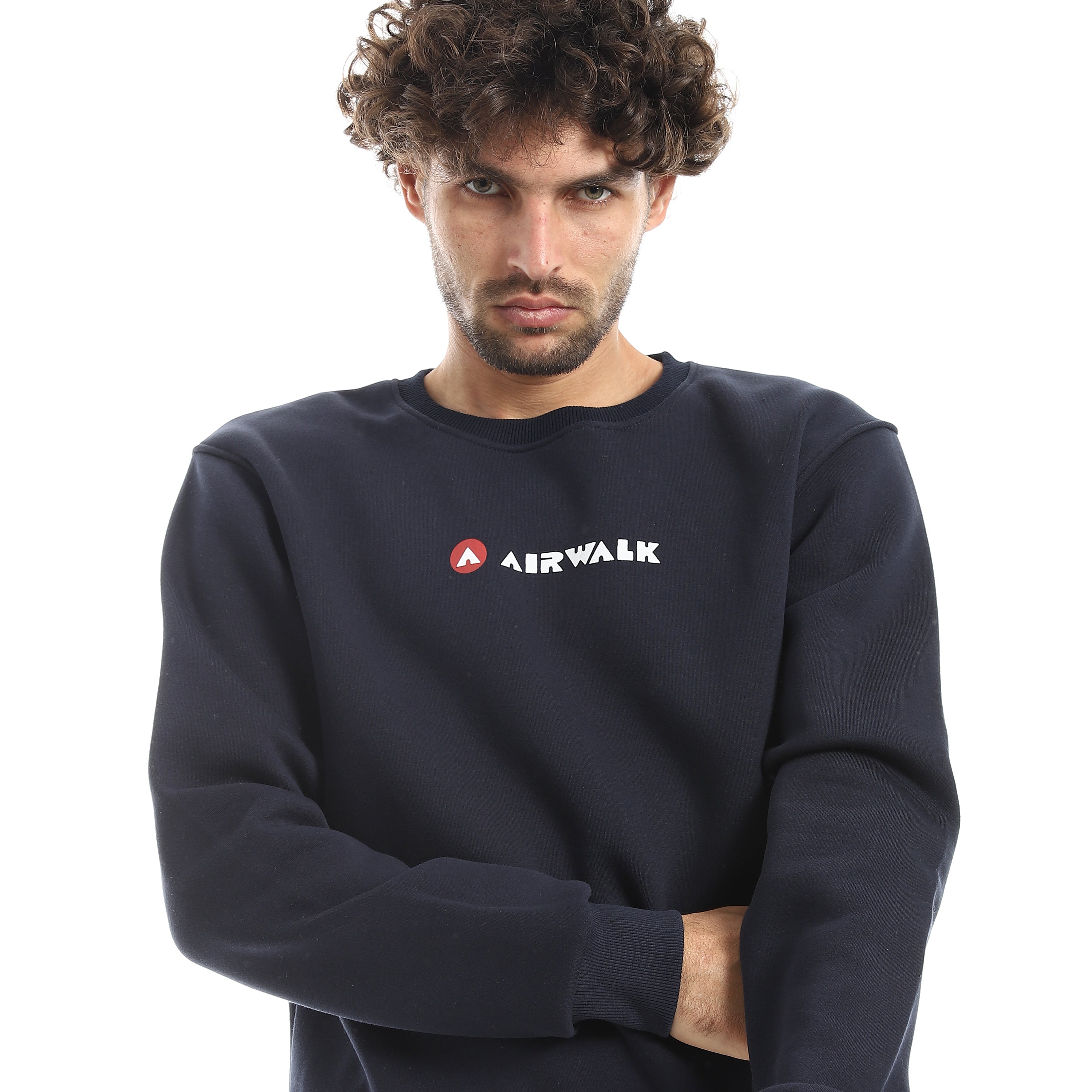 AIRWALK MEN'S BASIC SWEATSHIRT - NAVY