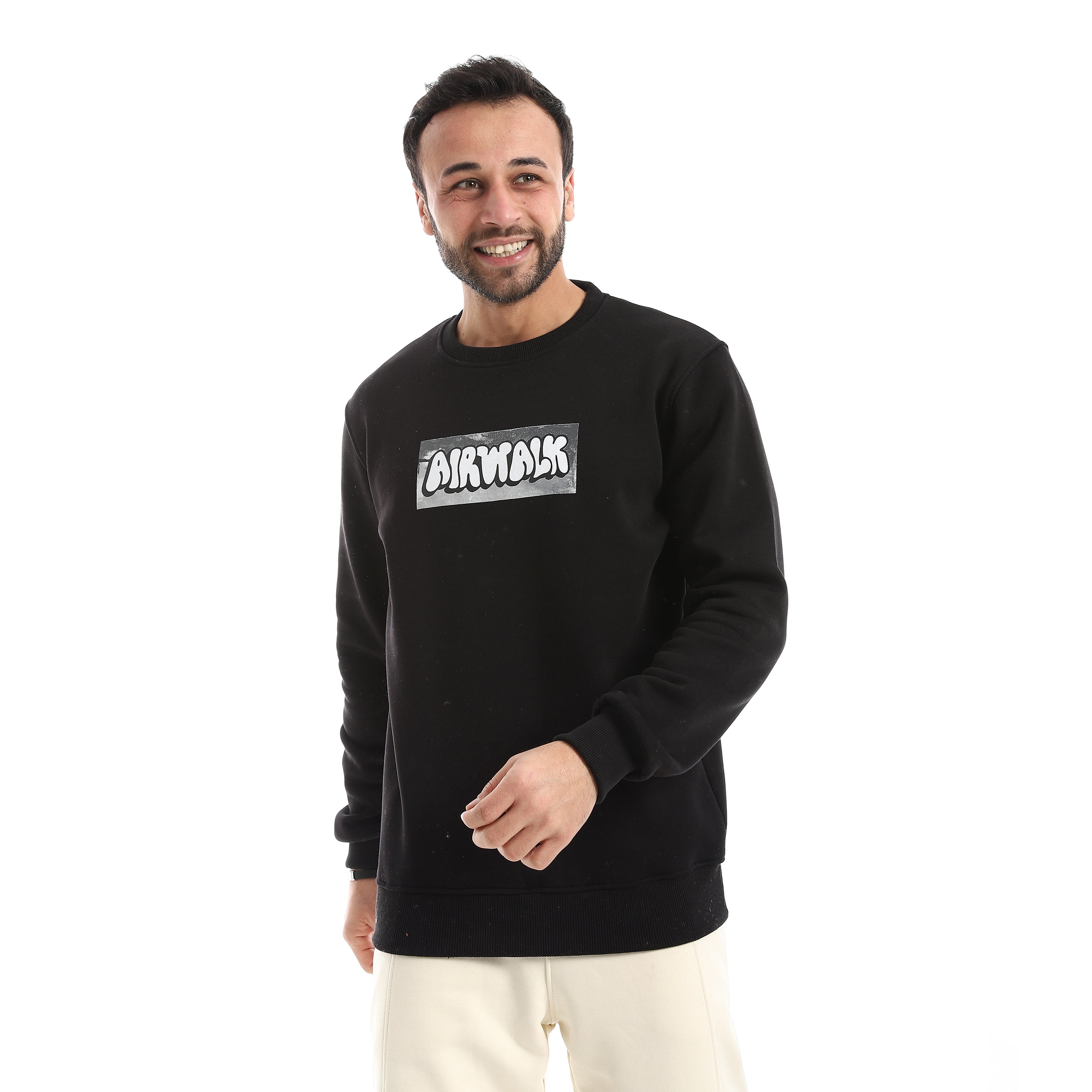 سويت شيرت رجالي إيرووك بيزك - اسود