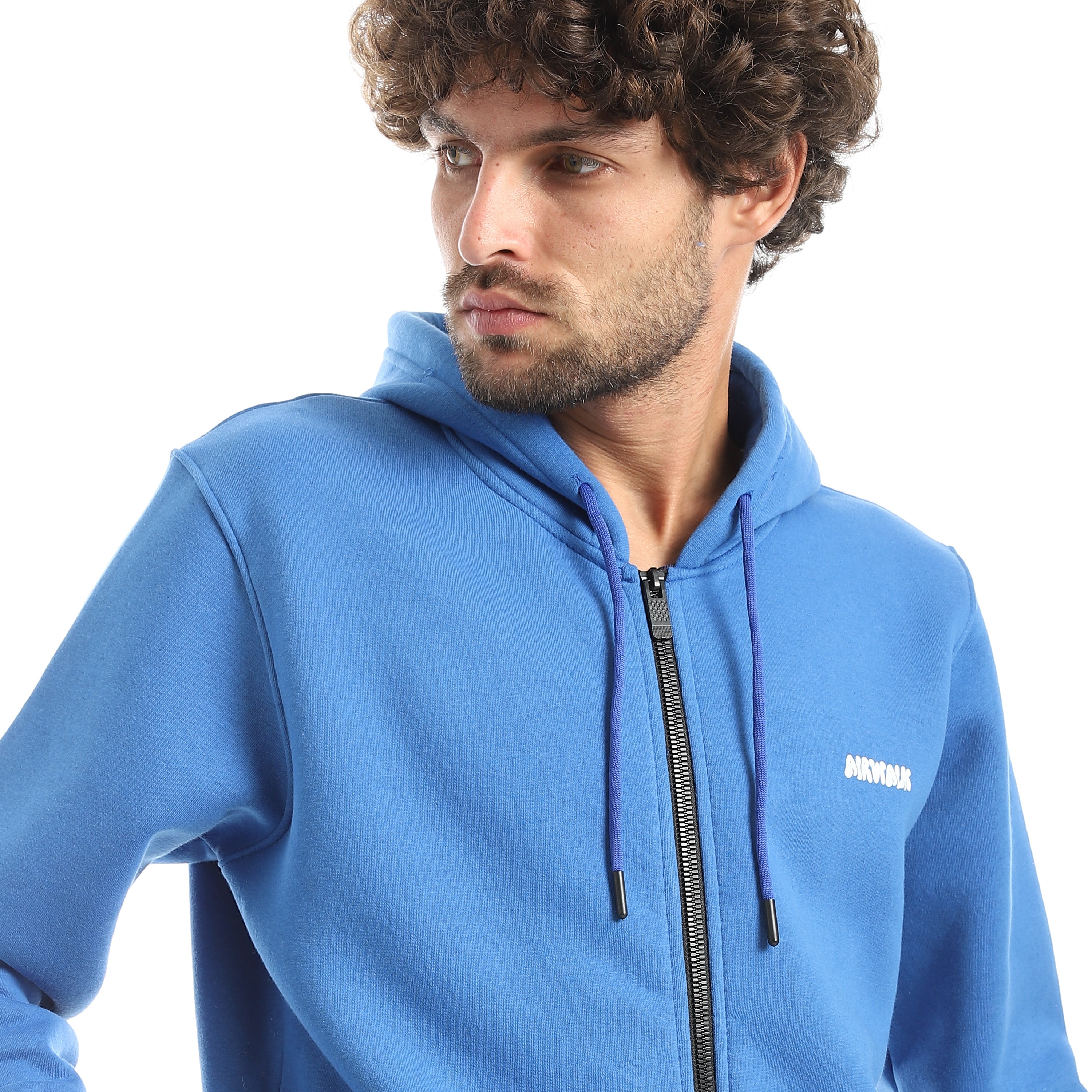 سويت شيرت إيرووك رجالي سوستة كاملة بزنط - زهري