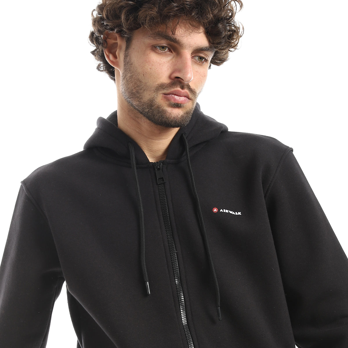 AIRWALK MEN'S FULL-ZIP HOODIE - BLACK
