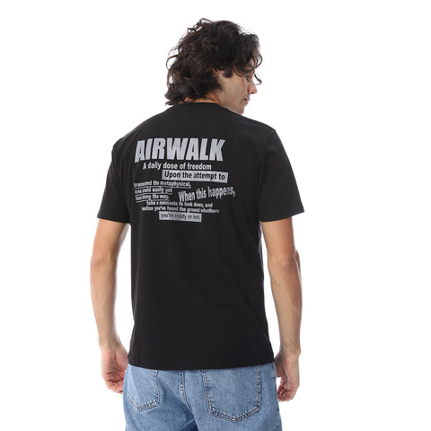 AIRWALK MEN'S BASIC T-SHIRT - BLACK