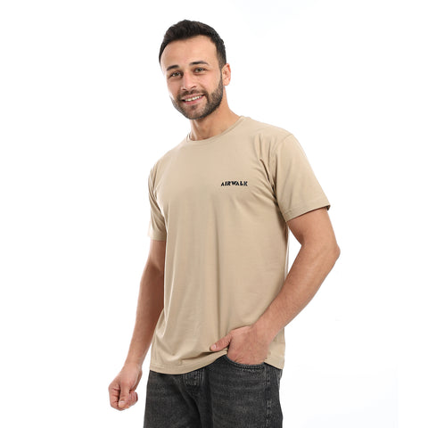 AIRWALK MEN'S BASIC T-SHIRT - BEIGE