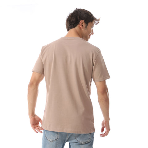 AIRWALK MEN'S BASIC T-SHIRT - BEIGE