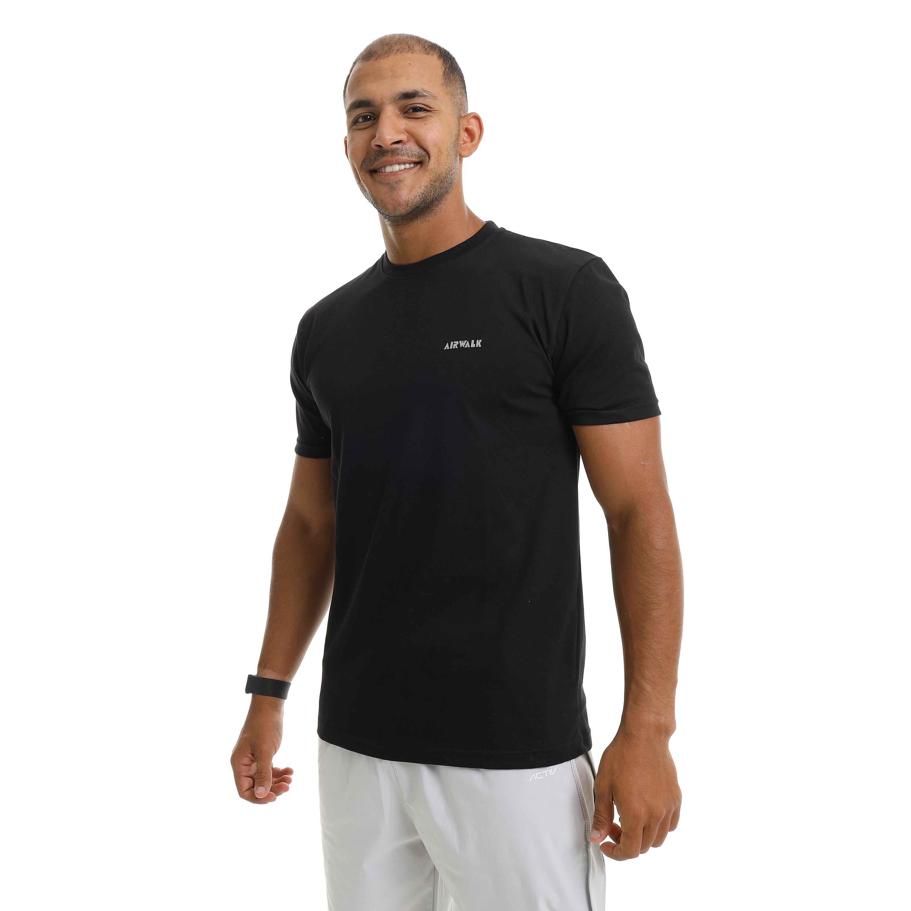 AIRWALK MEN'S BASIC T-SHIRT - BLACK