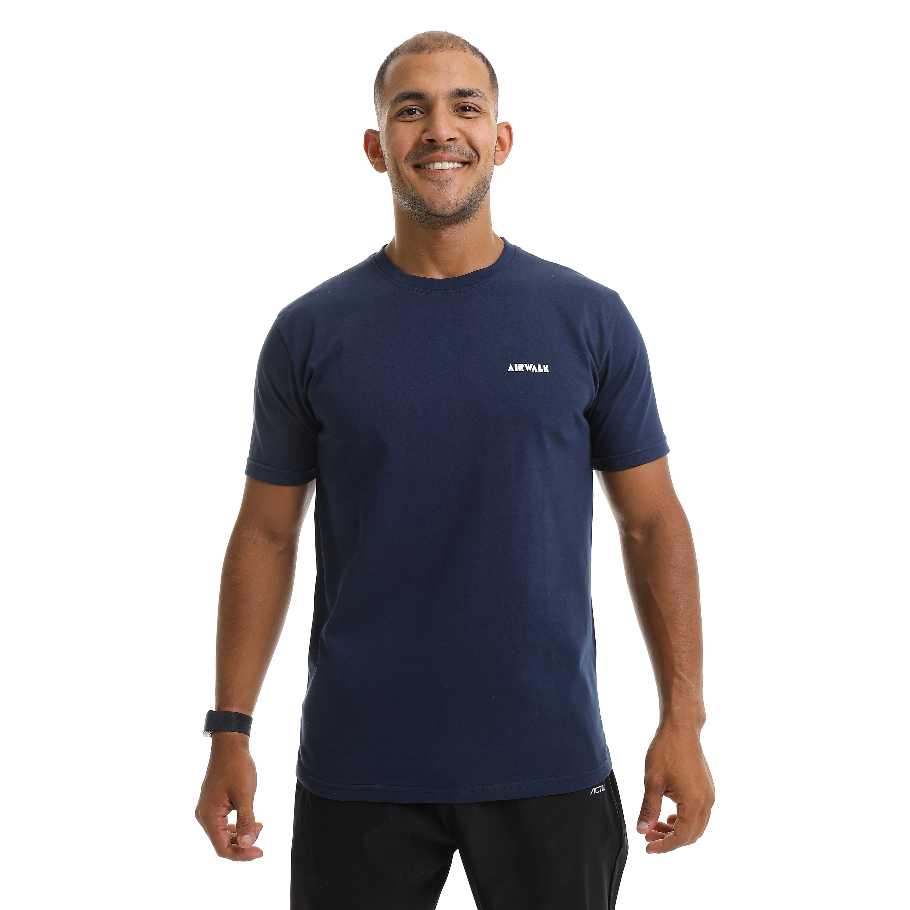 AIRWALK MEN'S BASIC T-SHIRT - NAVY