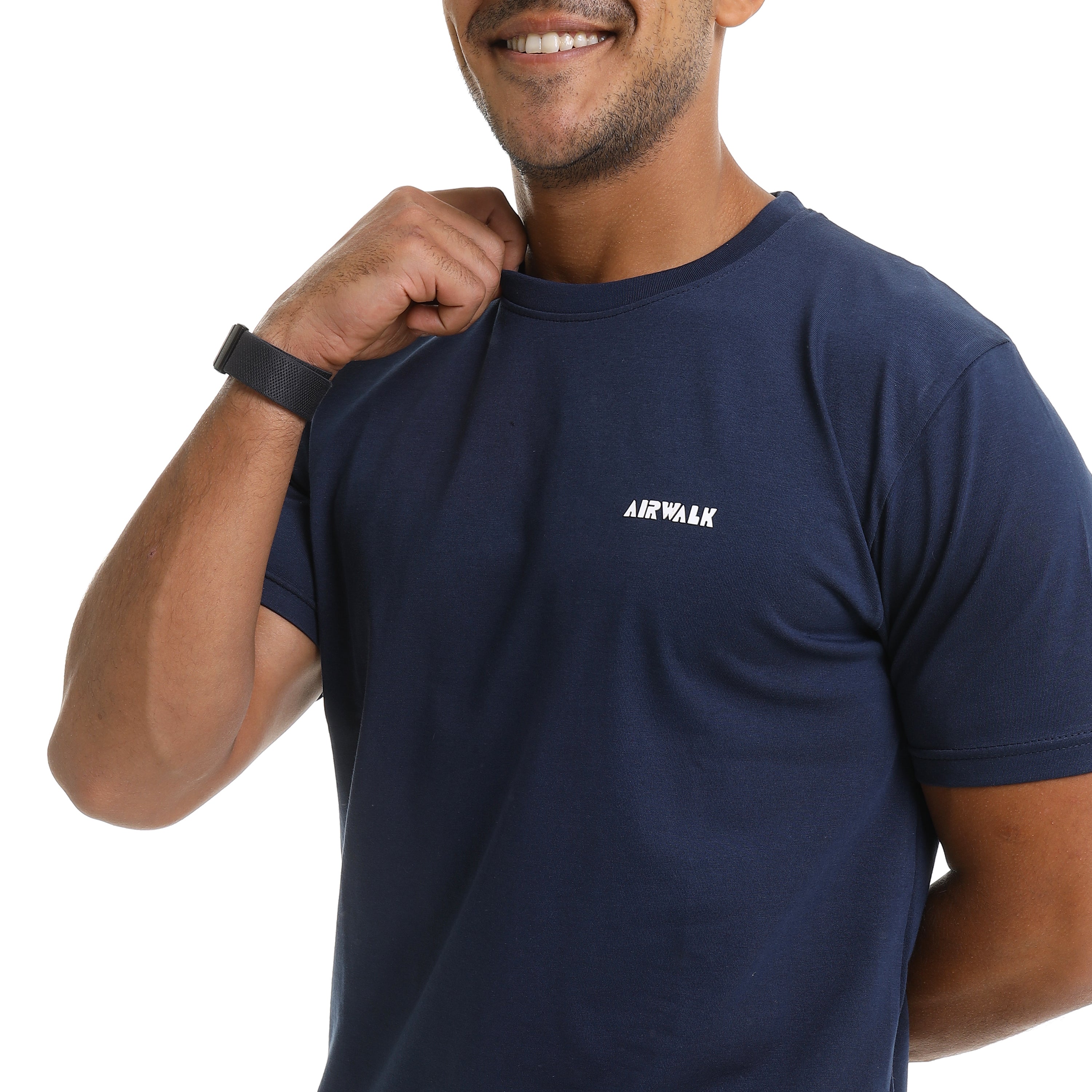 AIRWALK MEN'S BASIC T-SHIRT - NAVY