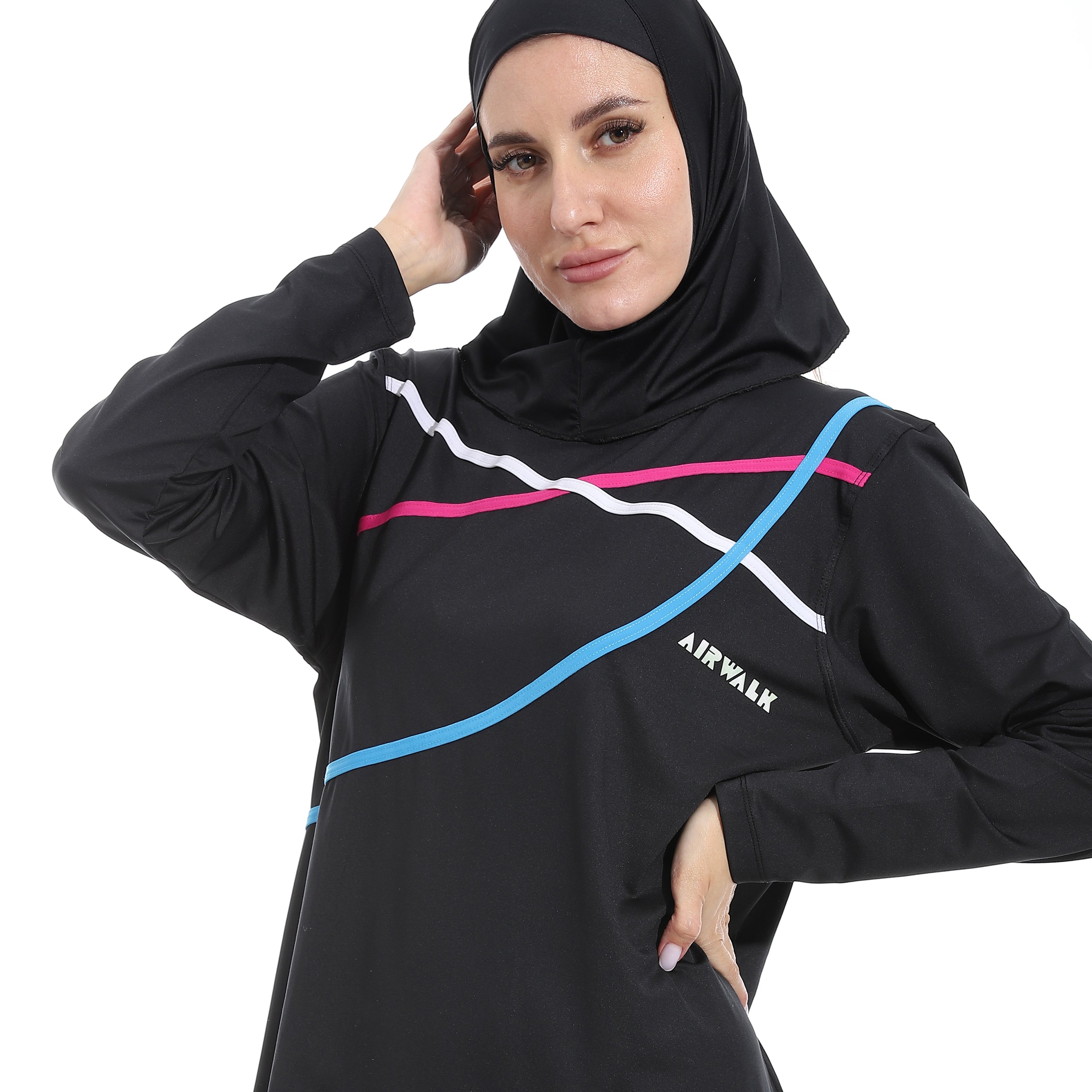 AIRWALK WOMENS BURKINI BIGSIZE - اسود