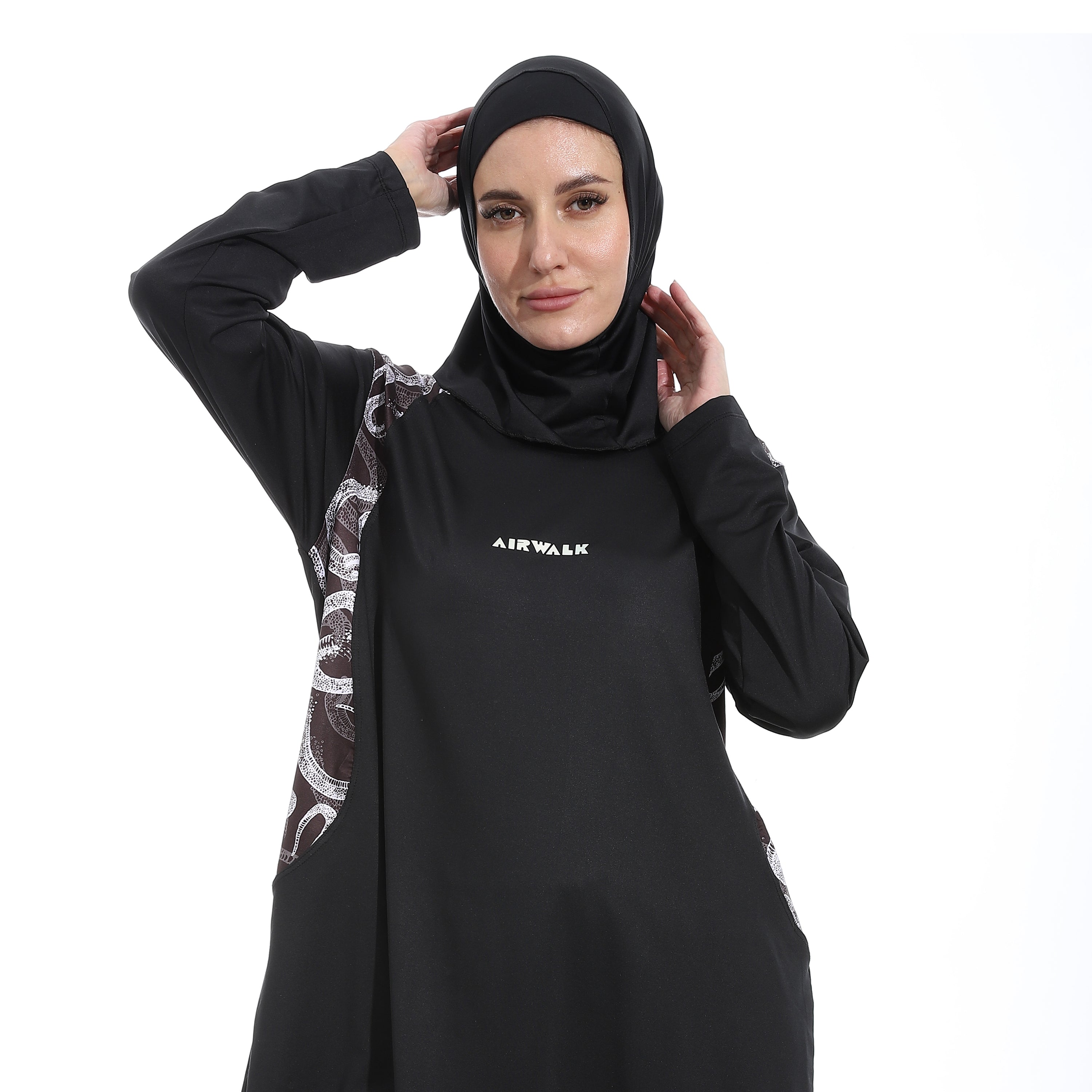 AIRWALK WOMENS BURKINI BIGSIZE - اسود*كحلي