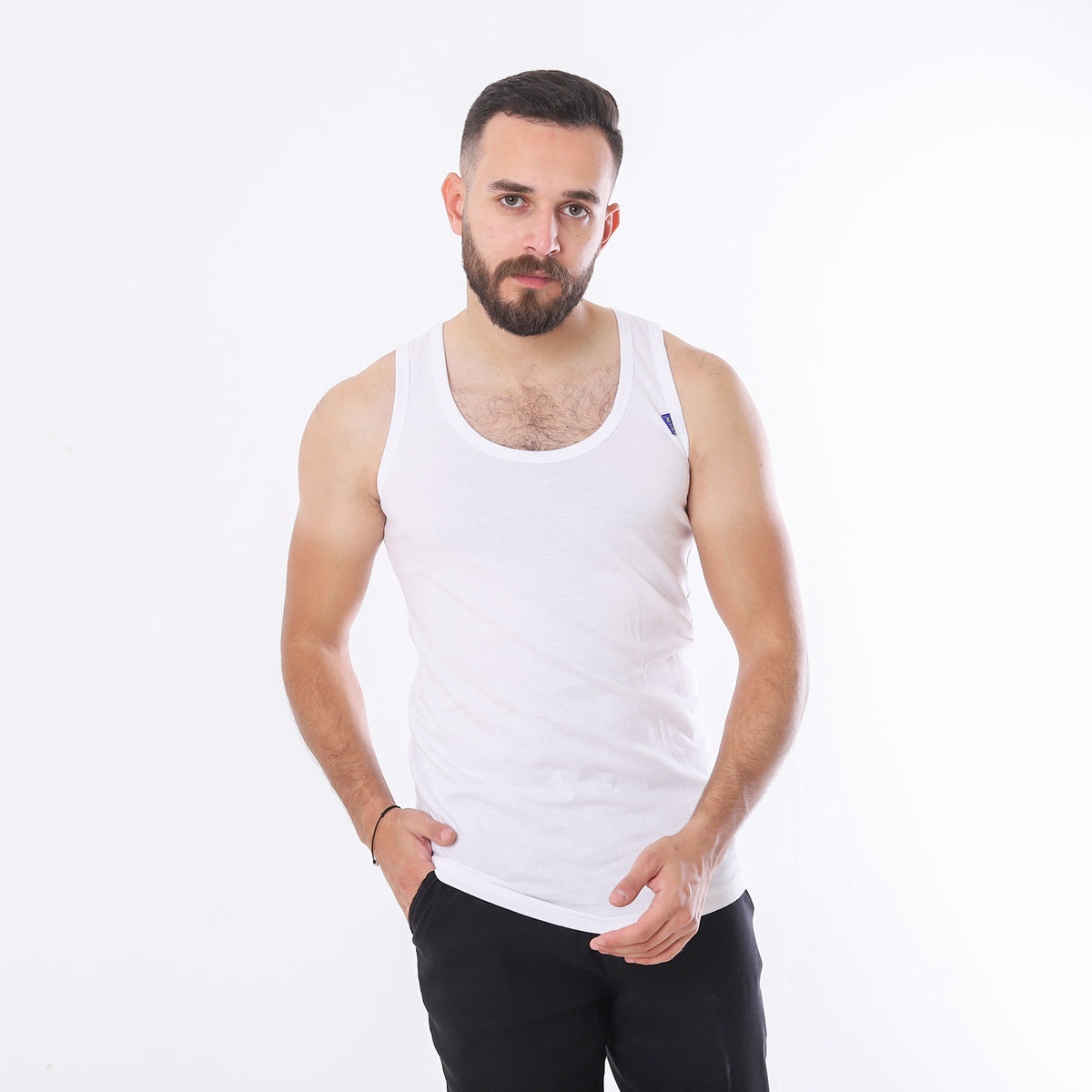 ACTIV MEN'S SINGLET PACK*3 - WHITE
