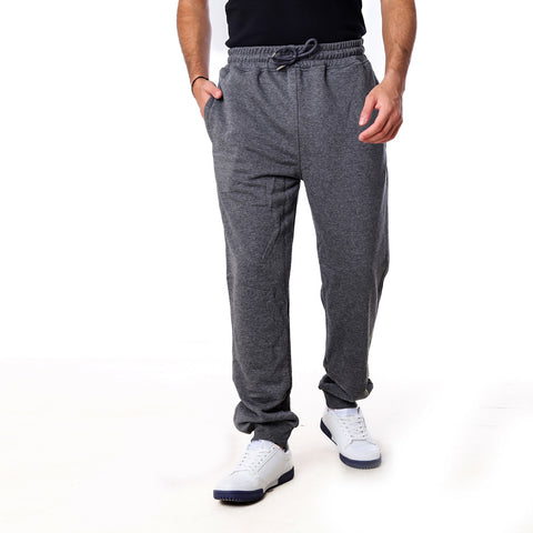 BASIC SWEATPANTS LOGO PRINT - D.GREY