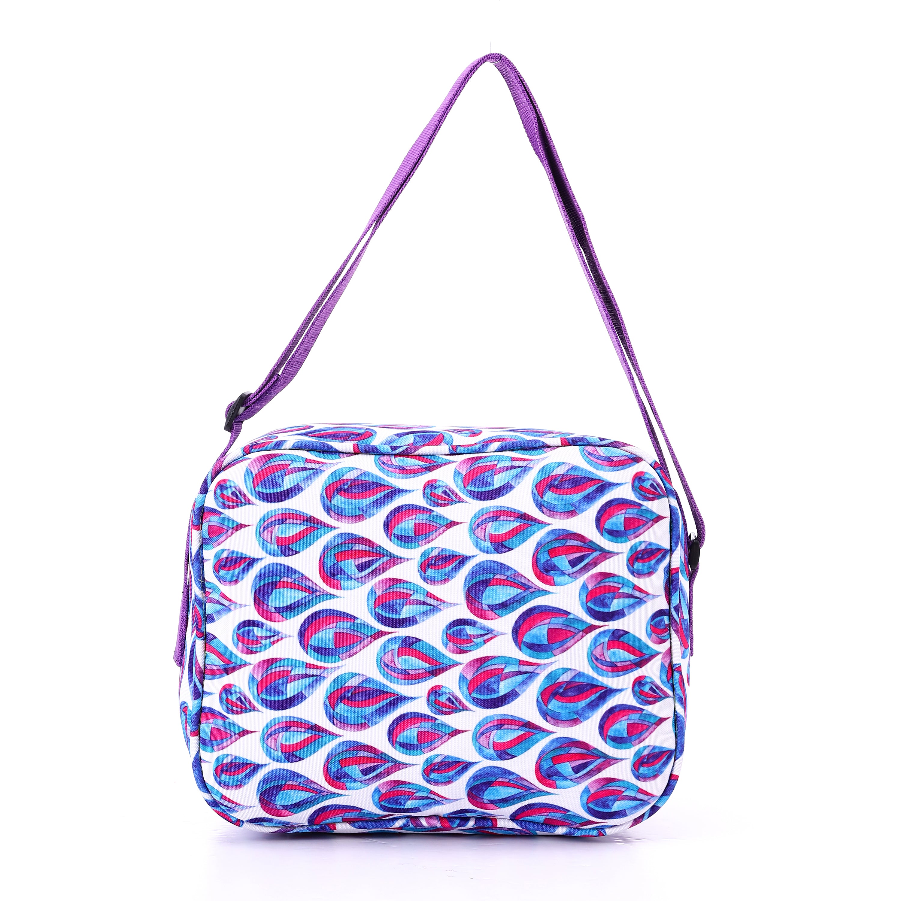 ACTIV LUNCH BAG L20*W25 - WHT & PPL