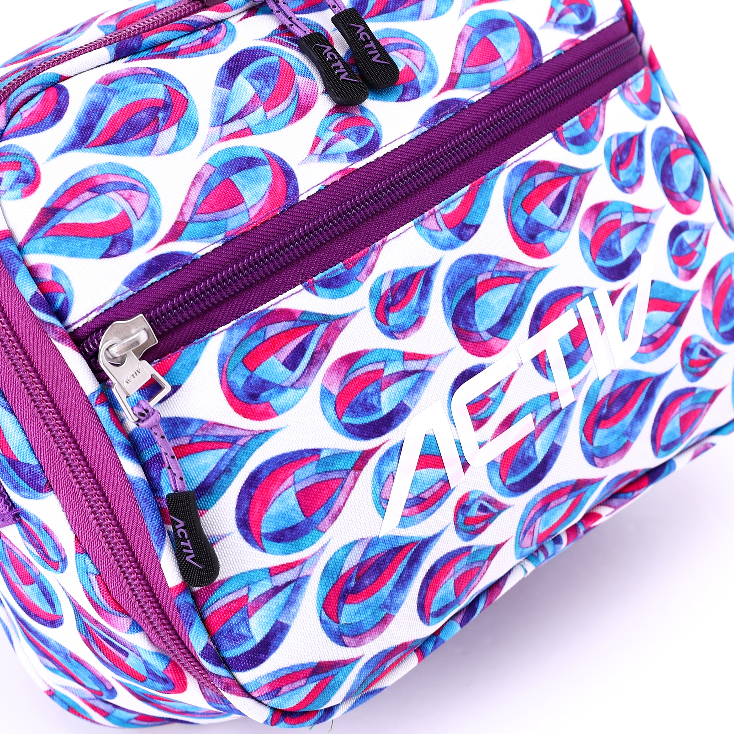 ACTIV LUNCH BAG L20*W25 - WHT & PPL