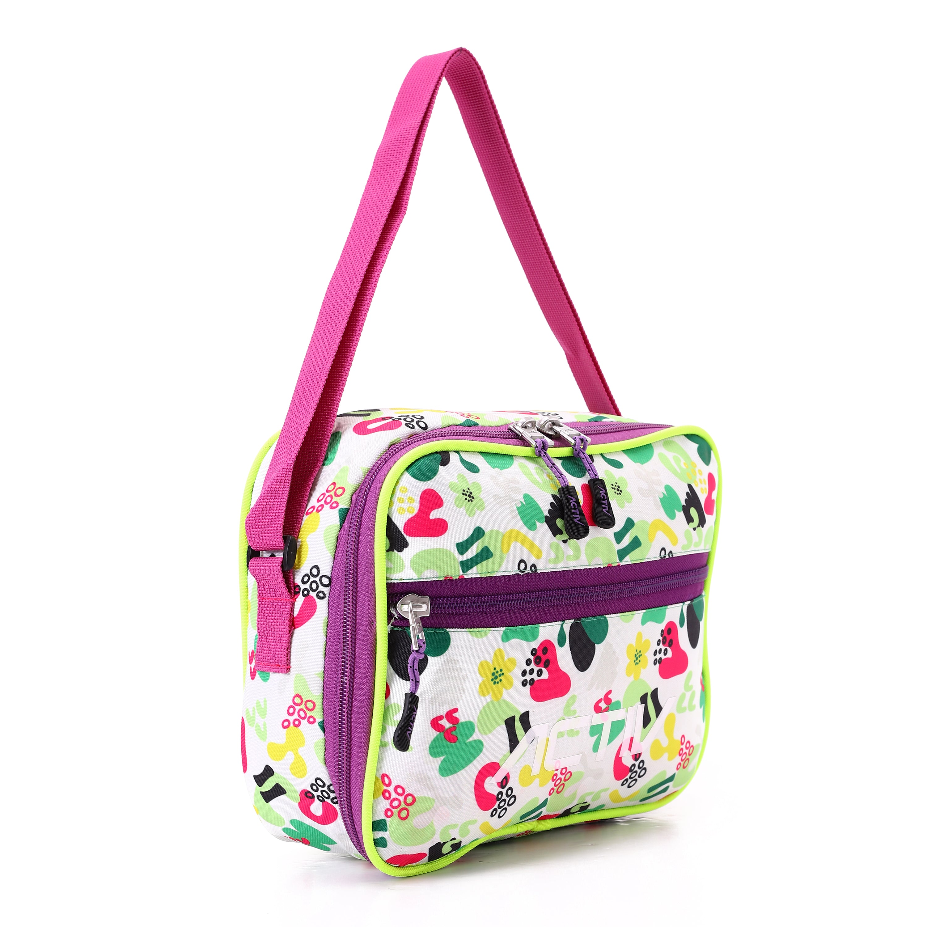 ACTIV LUNCH BAG L20*W25 - WHT & YLW