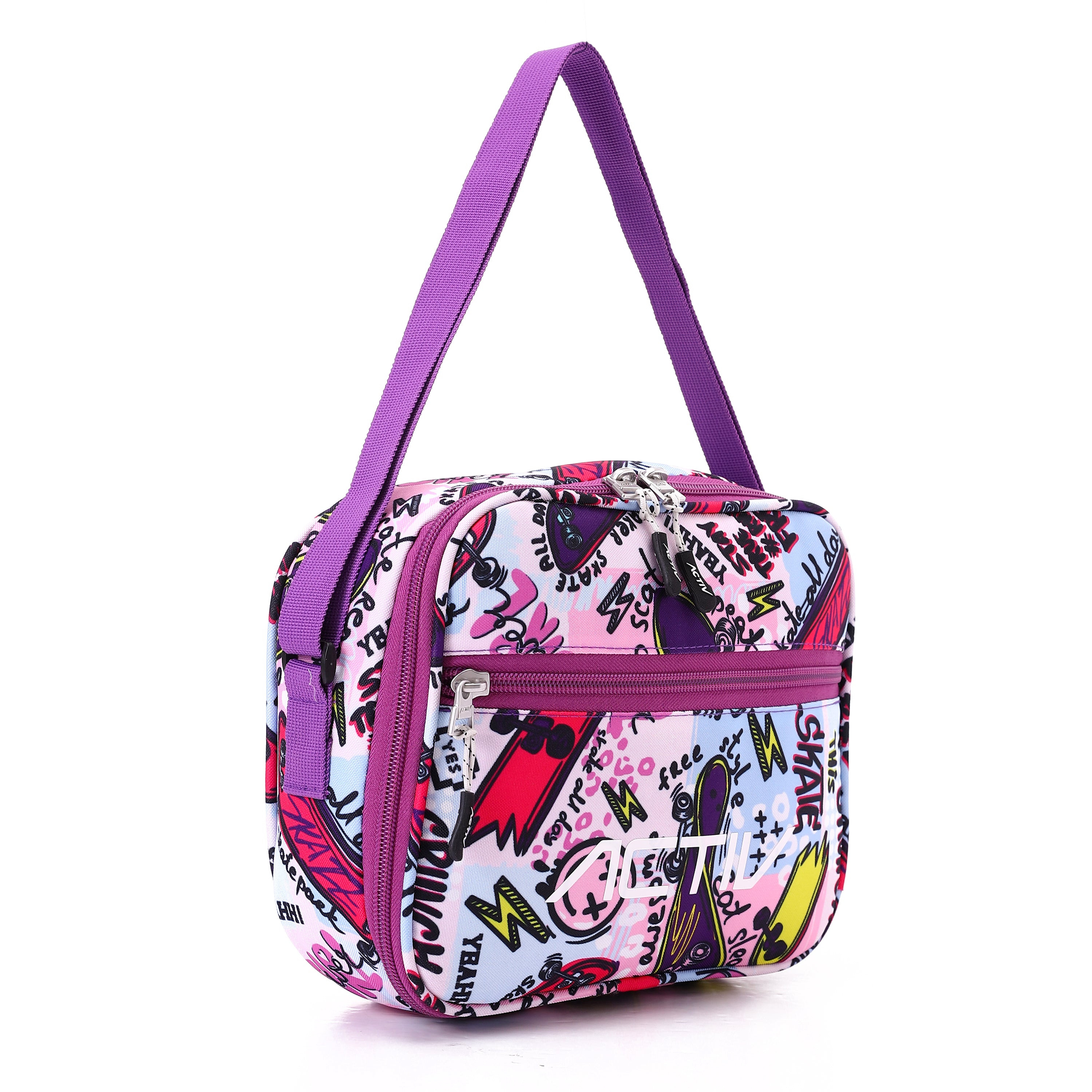 ACTIV LUNCH BAG L20*W25 - RED & BLK