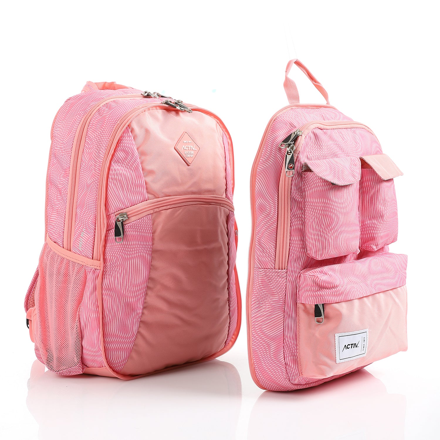 ACTIV LAPTOPCELL+IPAD BACKPACK - روز فاتح*بينك*روز فاتح*رمادى فاتح