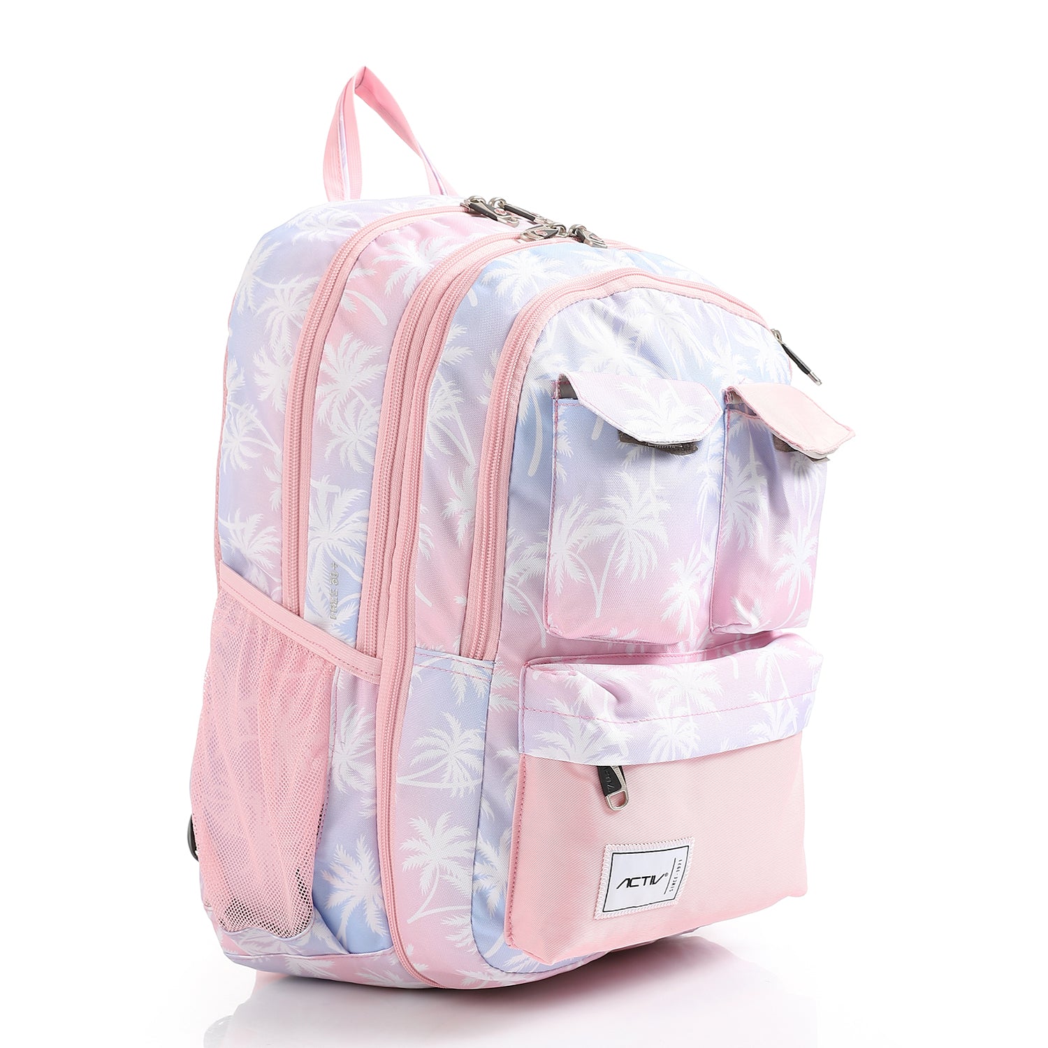 ACTIV LAPTOPCELL+IPAD BACKPACK - مشجر*مشجر*روز*رمادى فاتح