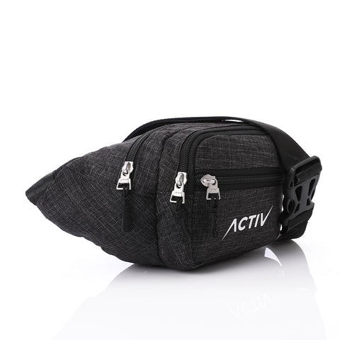 ACTIV ZIPPER WAIST BAG - D.GREY