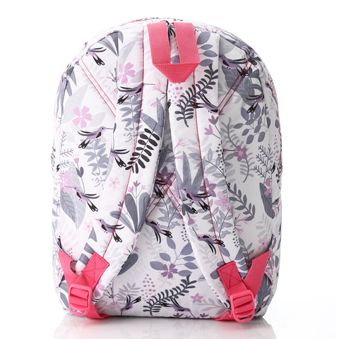 ACTIV GRAPHIC PADDED BACKPACK - WHT & GREY