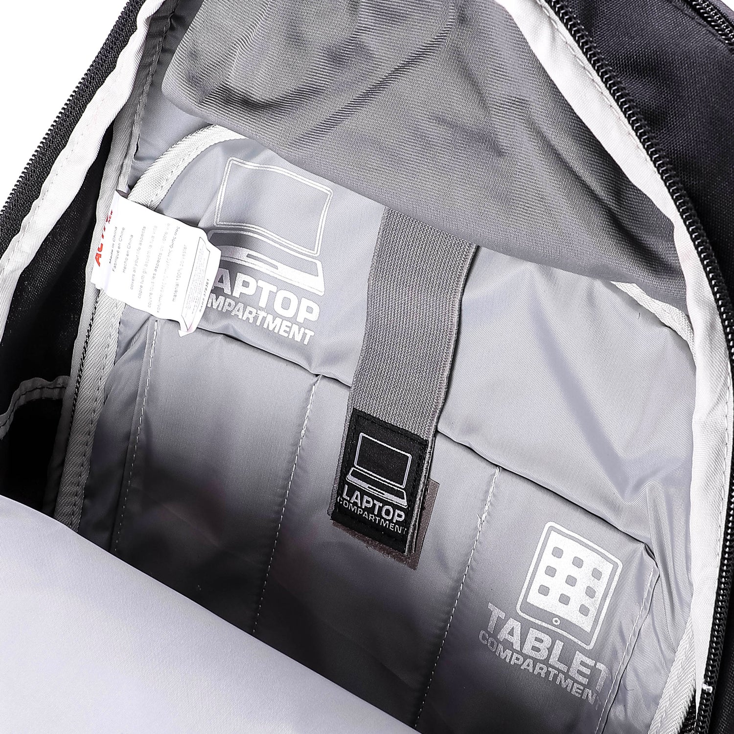 ACTIV CAMPUS BACKPACK - اسود*اسود*رمادى غامق*رمادى فاتح