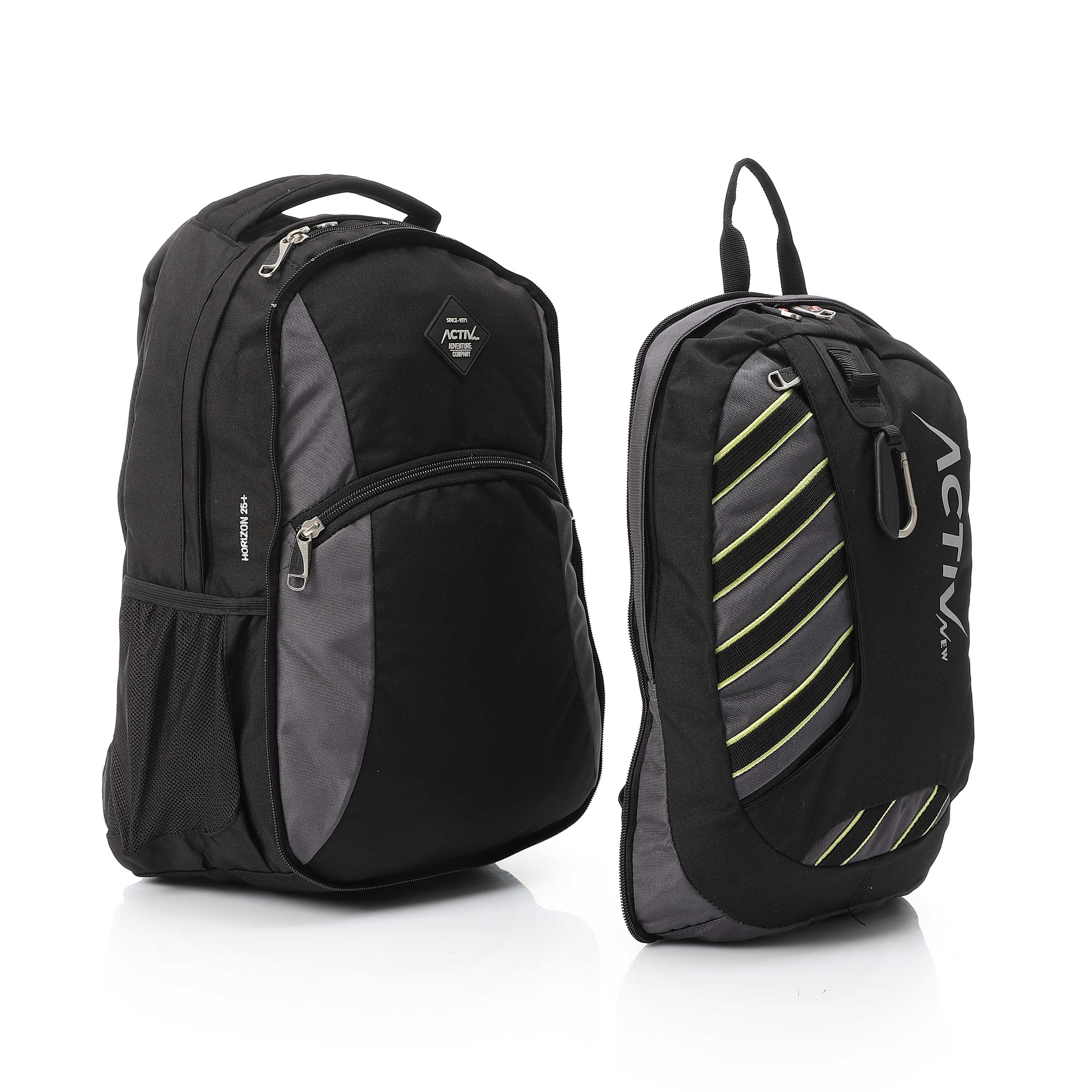 ACTIVNEW KIDS HORIZON BACKPACK - BLACK &amp; PERI 
