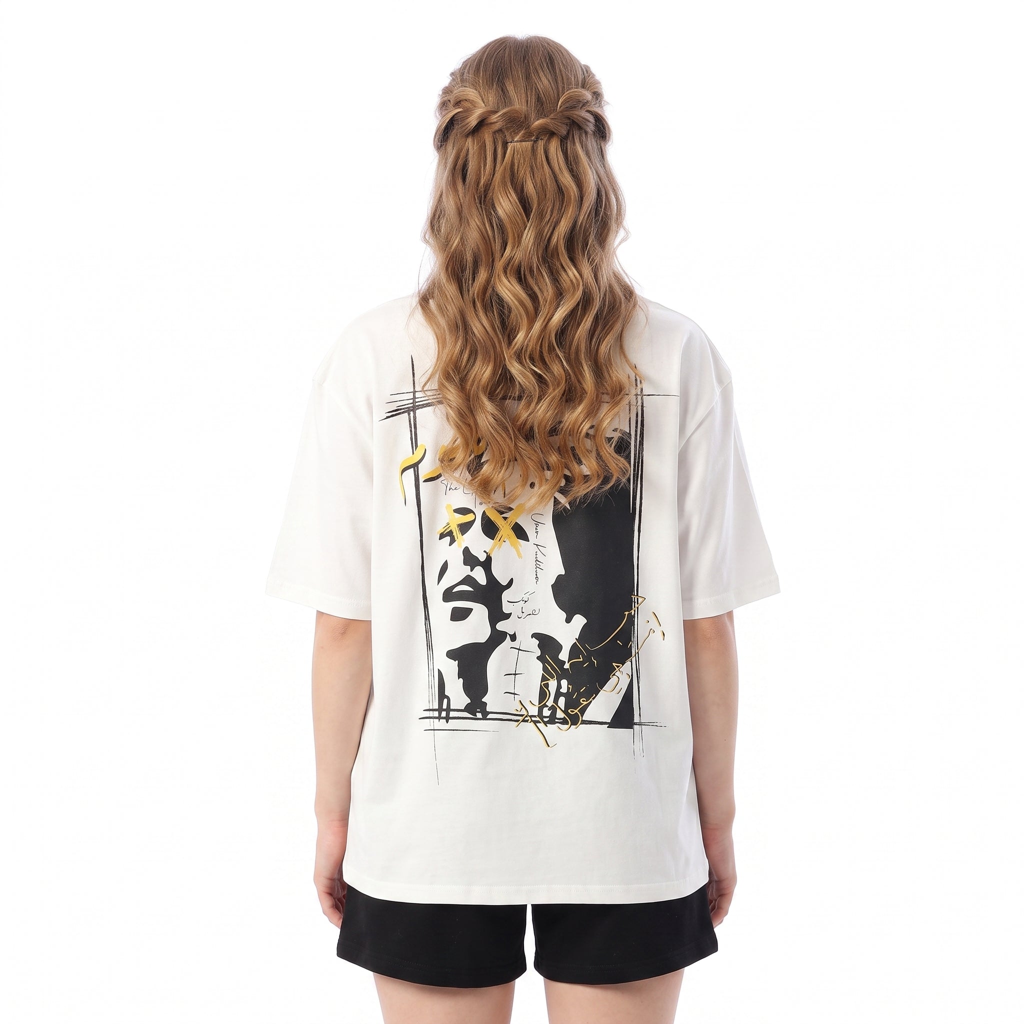 UMM KALTHOUM OVERSIZ SS TSHIRT - OFFWHITE