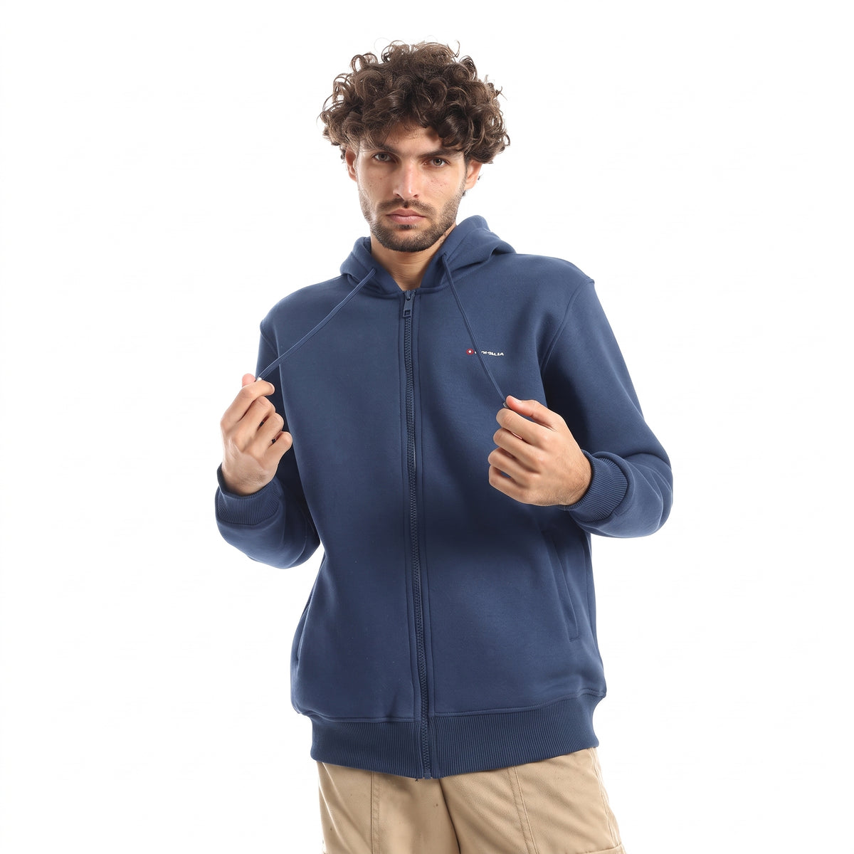 AIRWALK MEN'S FULL-ZIP HOODIE - NAVY