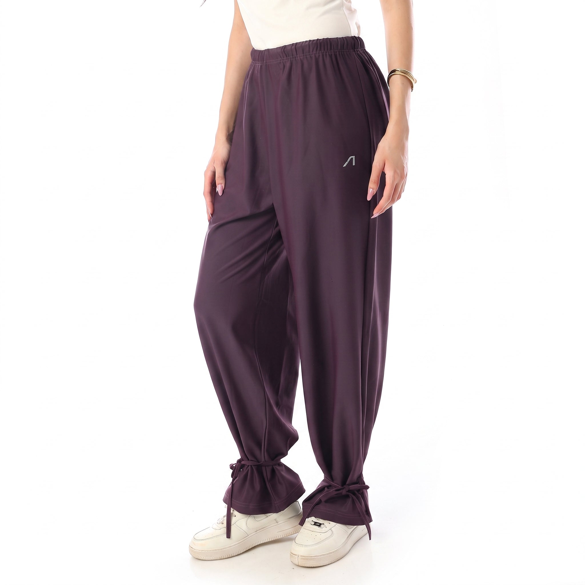 WIDE LEG SWIM PANTS - DEEP PURPLE