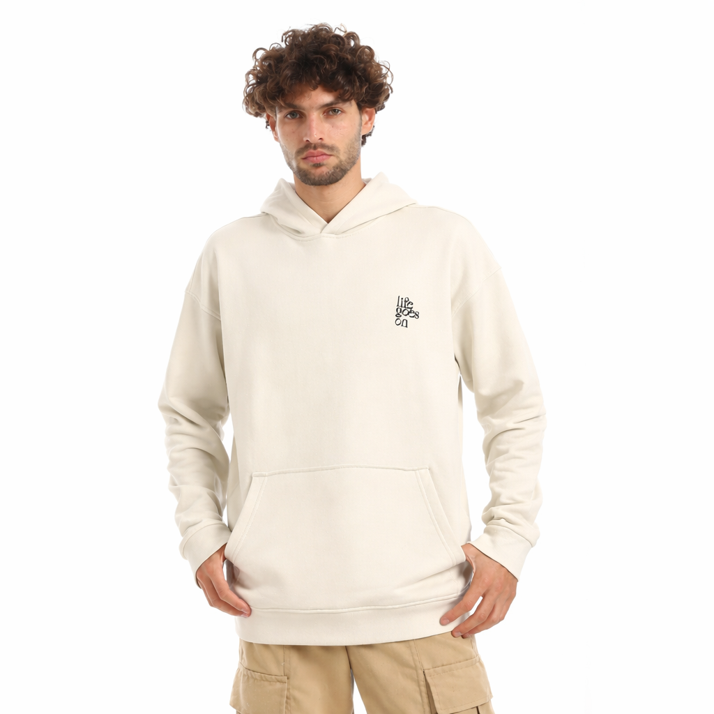 ACTIV MEN'S HOODIE - OFF-WHIT