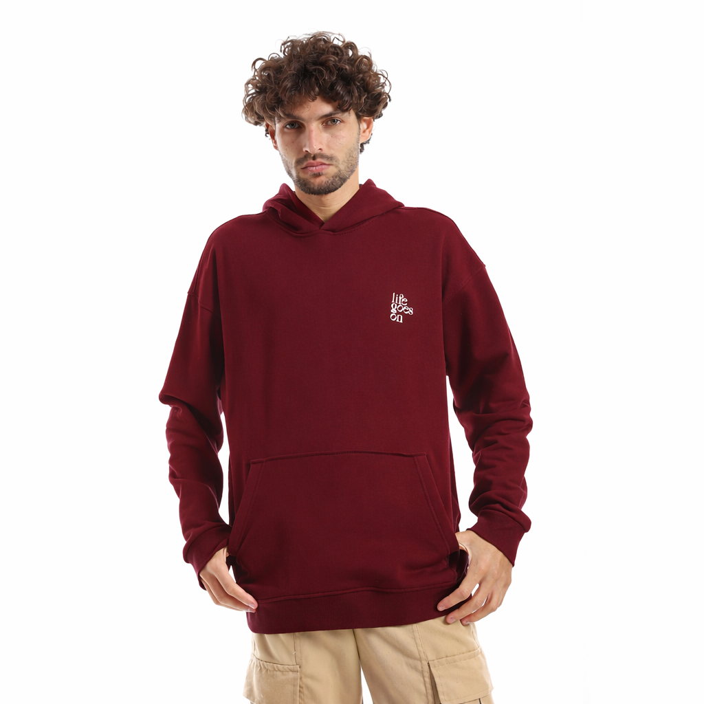ACTIV MEN'S HOODIE - BURGUNDY