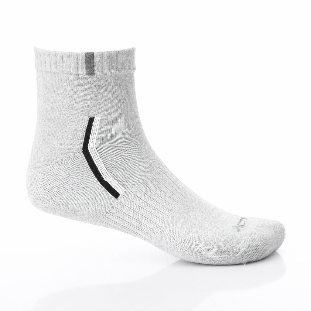 شراب اكتف رجالى 2/3 نص فوطة - رمادي فاتح