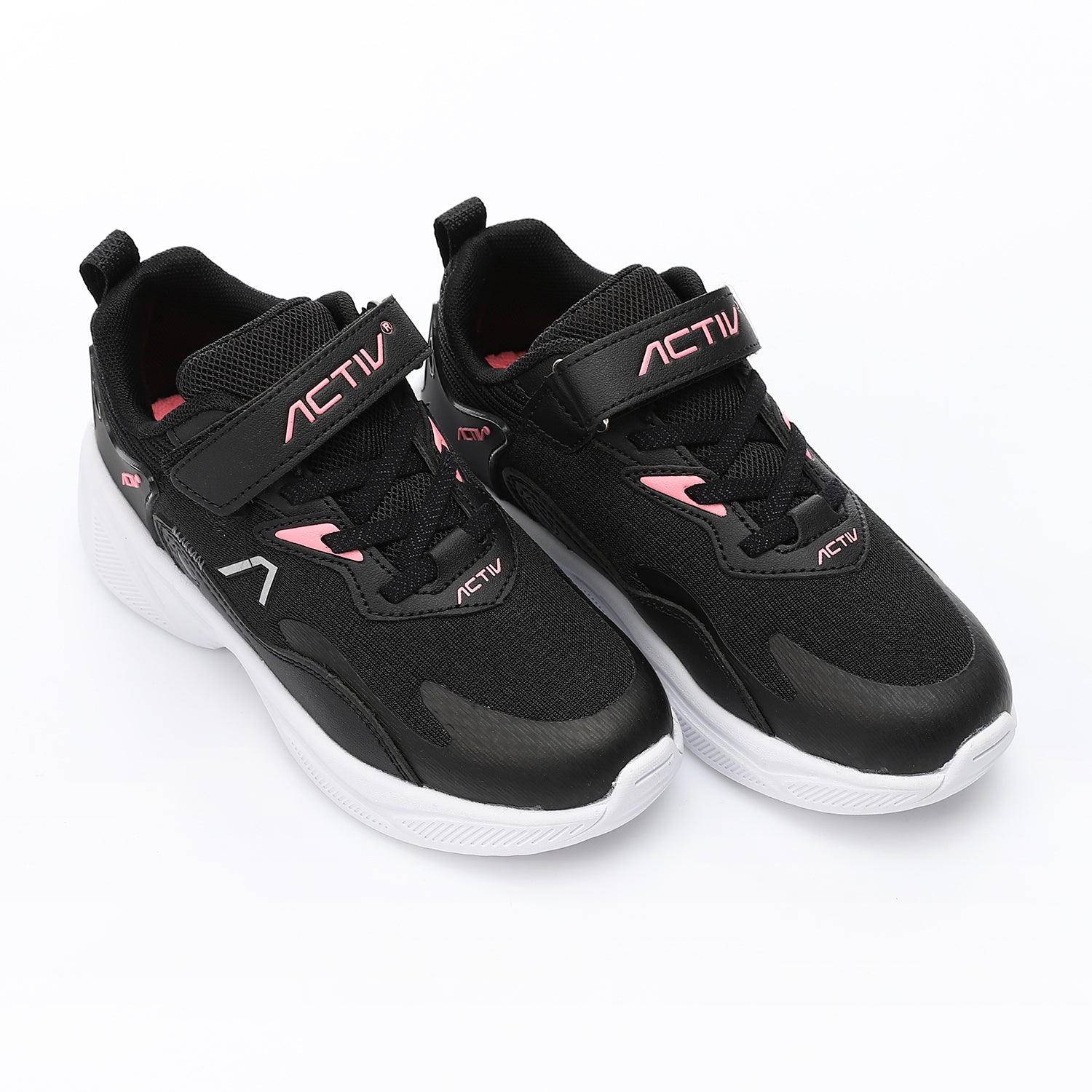 ACTIV KIDS VELCRO SHOES - BLK*PINK