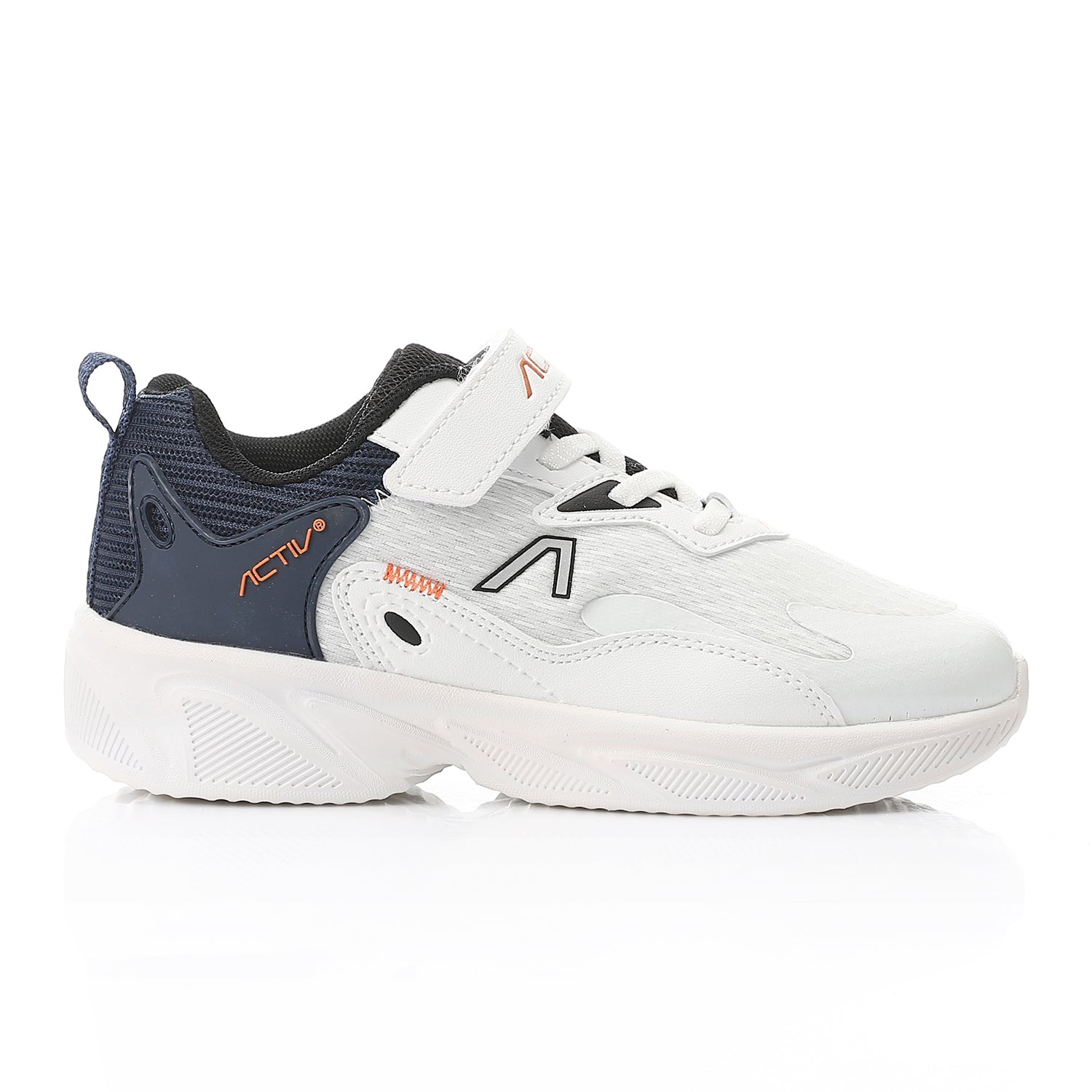 ACTIV KIDS VELCRO SHOES - WHT*NAVY