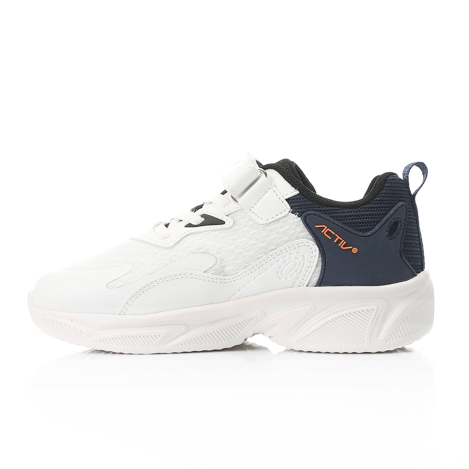 ACTIV KIDS VELCRO SHOES - WHT*NAVY