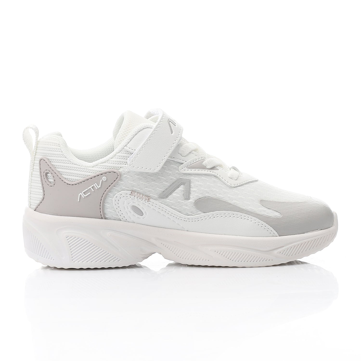 ACTIV KIDS VELCRO SHOES - WHT*GREY