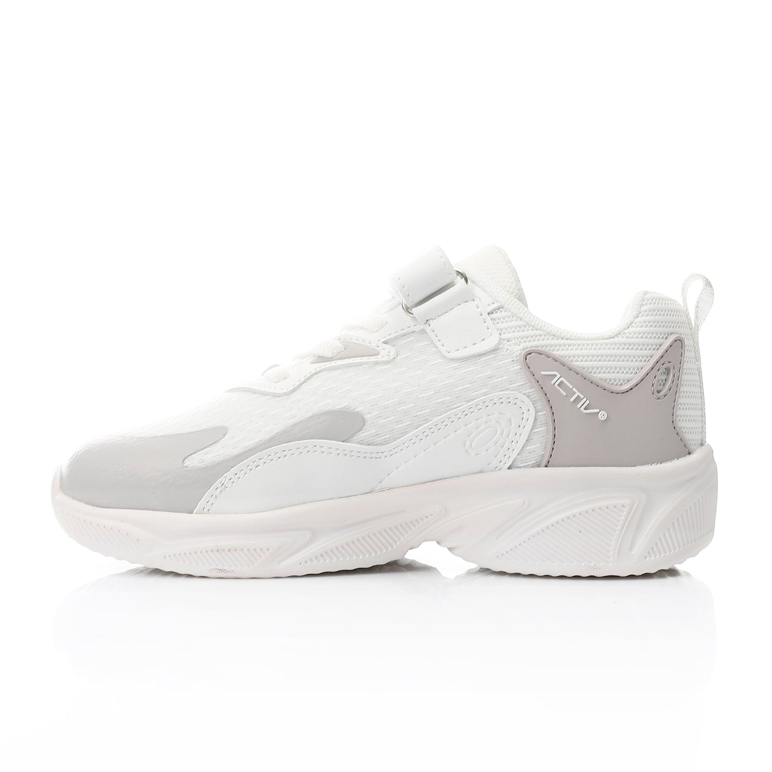 ACTIV KIDS VELCRO SHOES - WHT*GREY