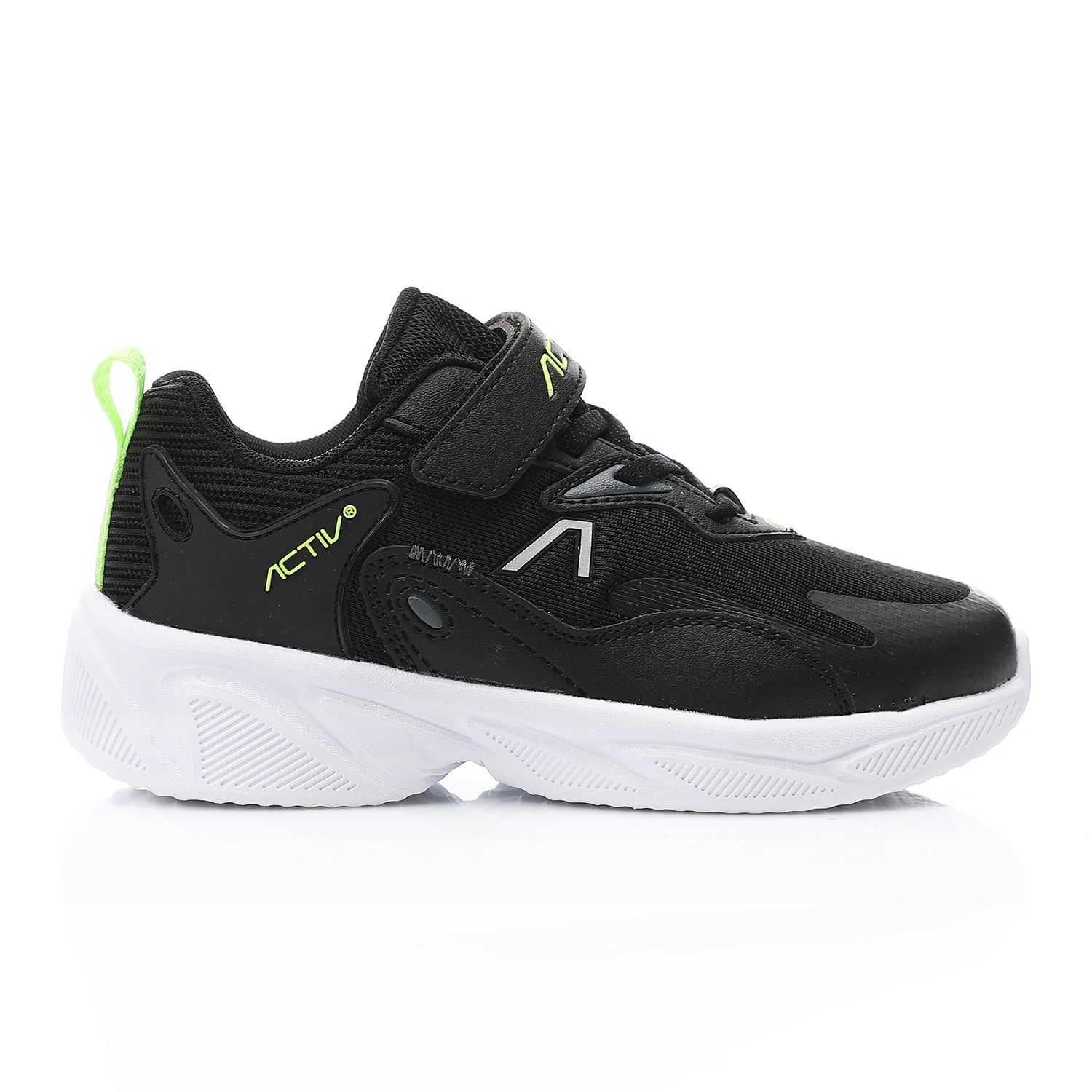 ACTIV KIDS VELCRO SHOES - BLK*GREN