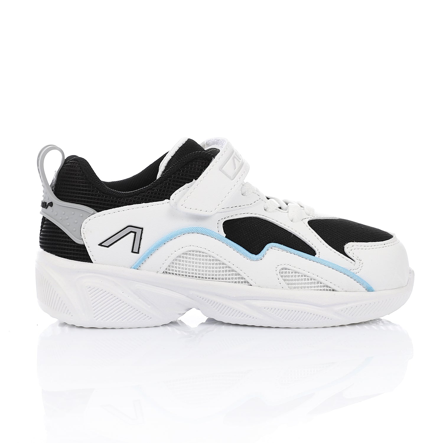ACTIV KIDS VELCRO SHOES - WHT & BLK