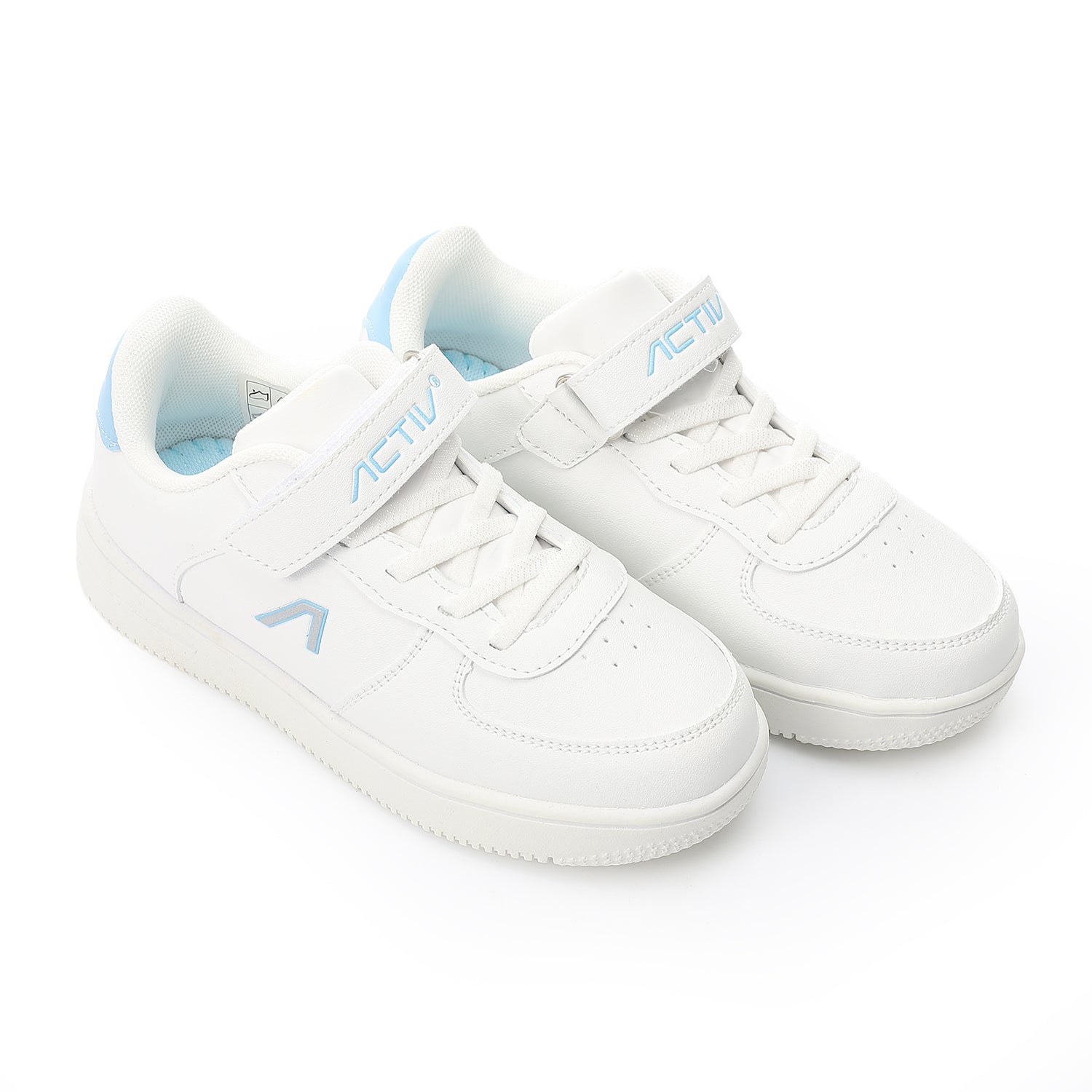 ACTIV KIDS VELCRO SHOES - WHT*BLUE